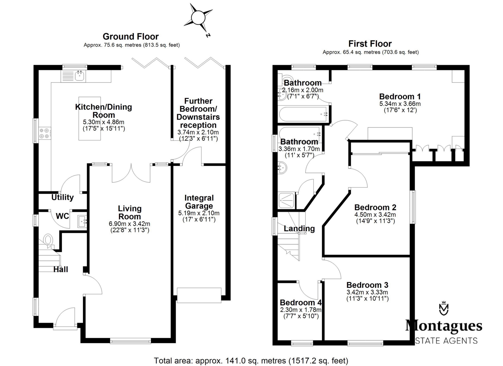 3, Queens Road, North Weald floorplan