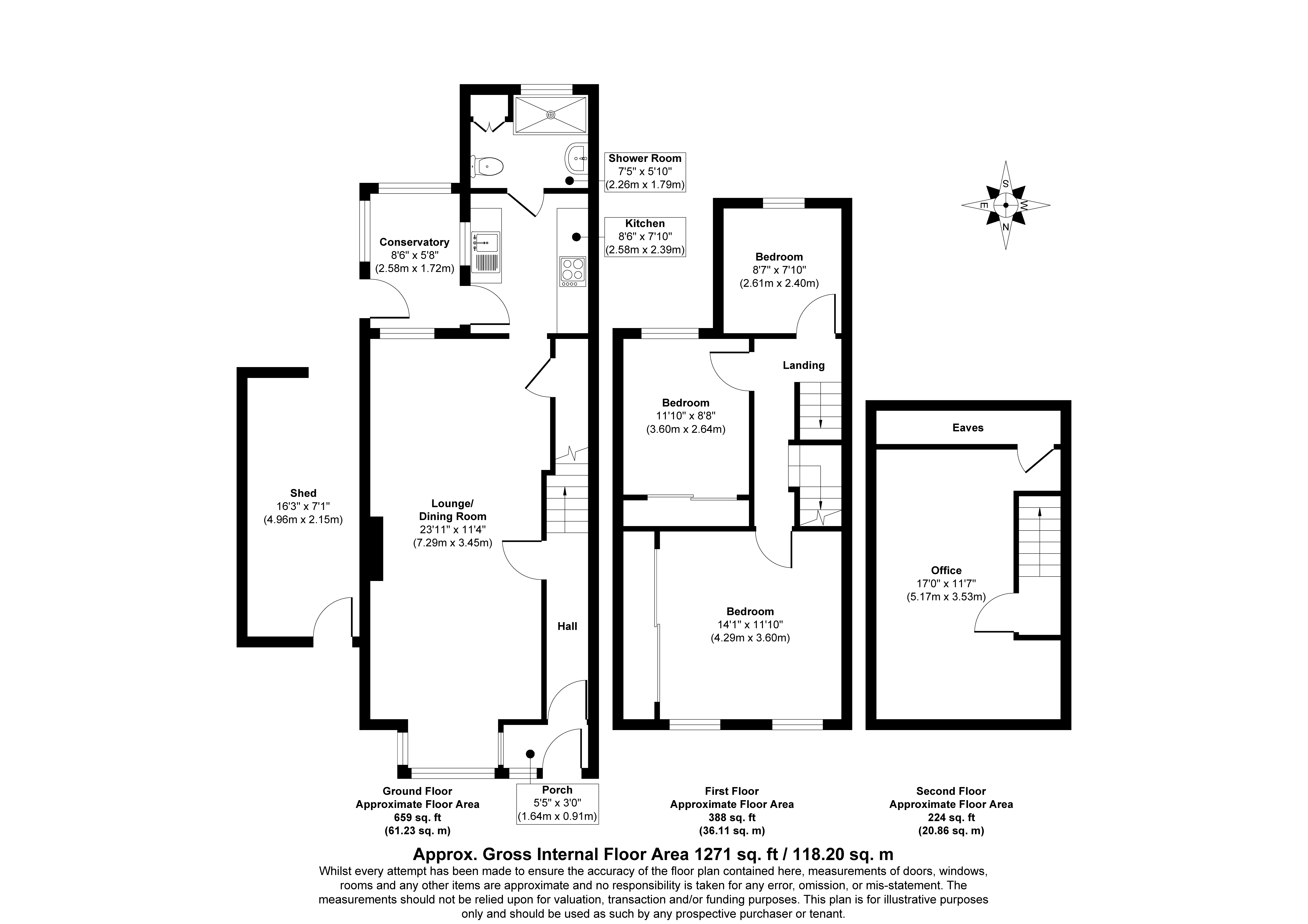 7, Station Road East, Ash Vale floorplan