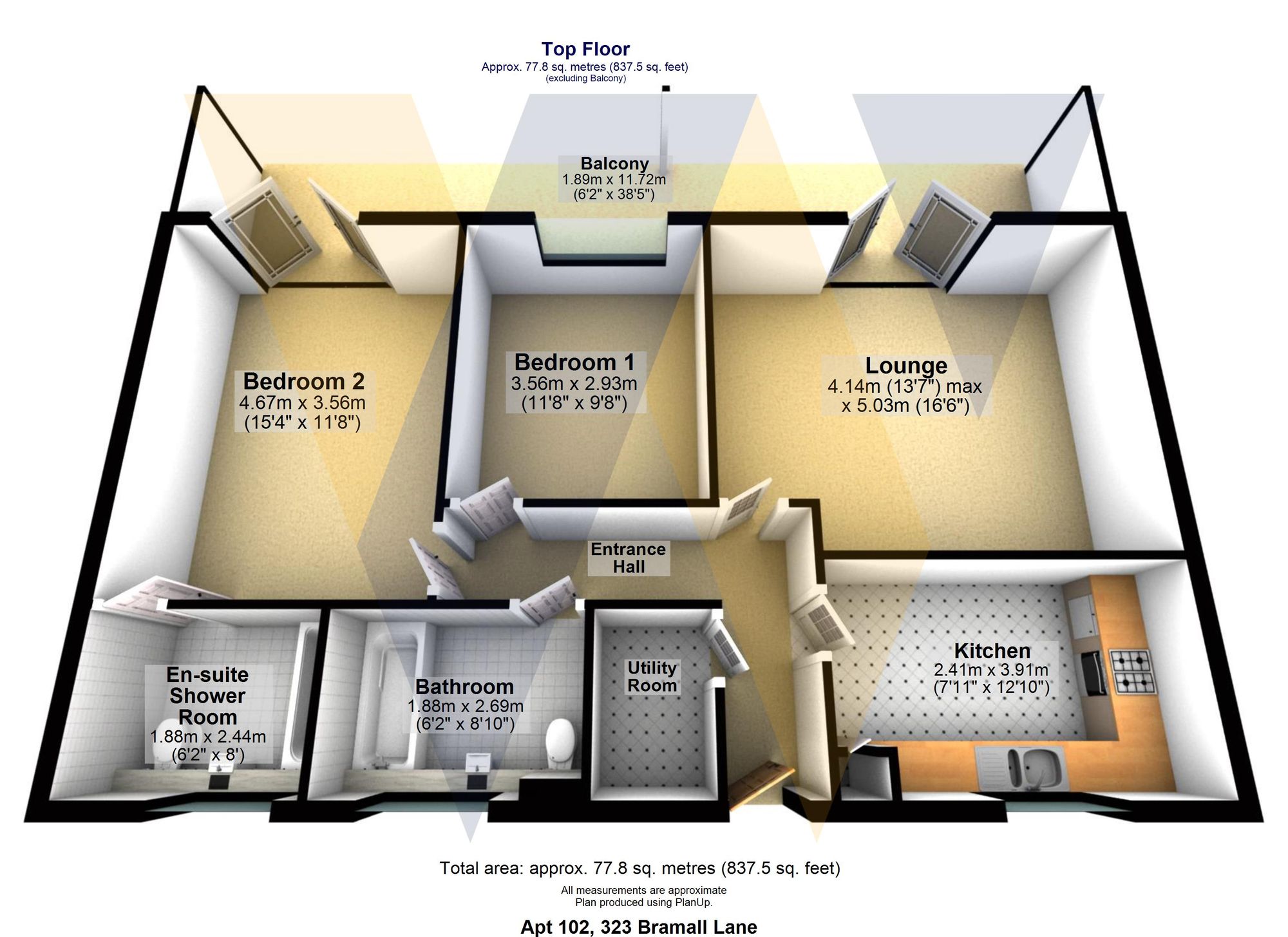 Apt 102, 323 Bramall Lane, Sheffield floorplan