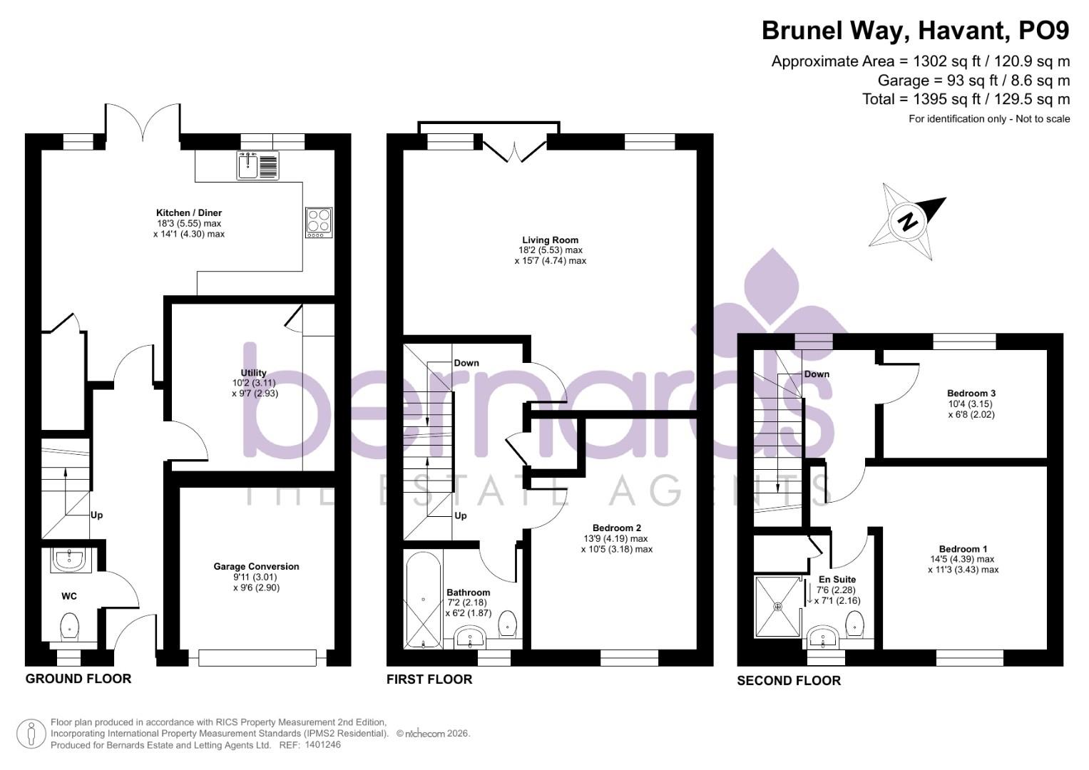 39, Brunel Way, Havant floorplan
