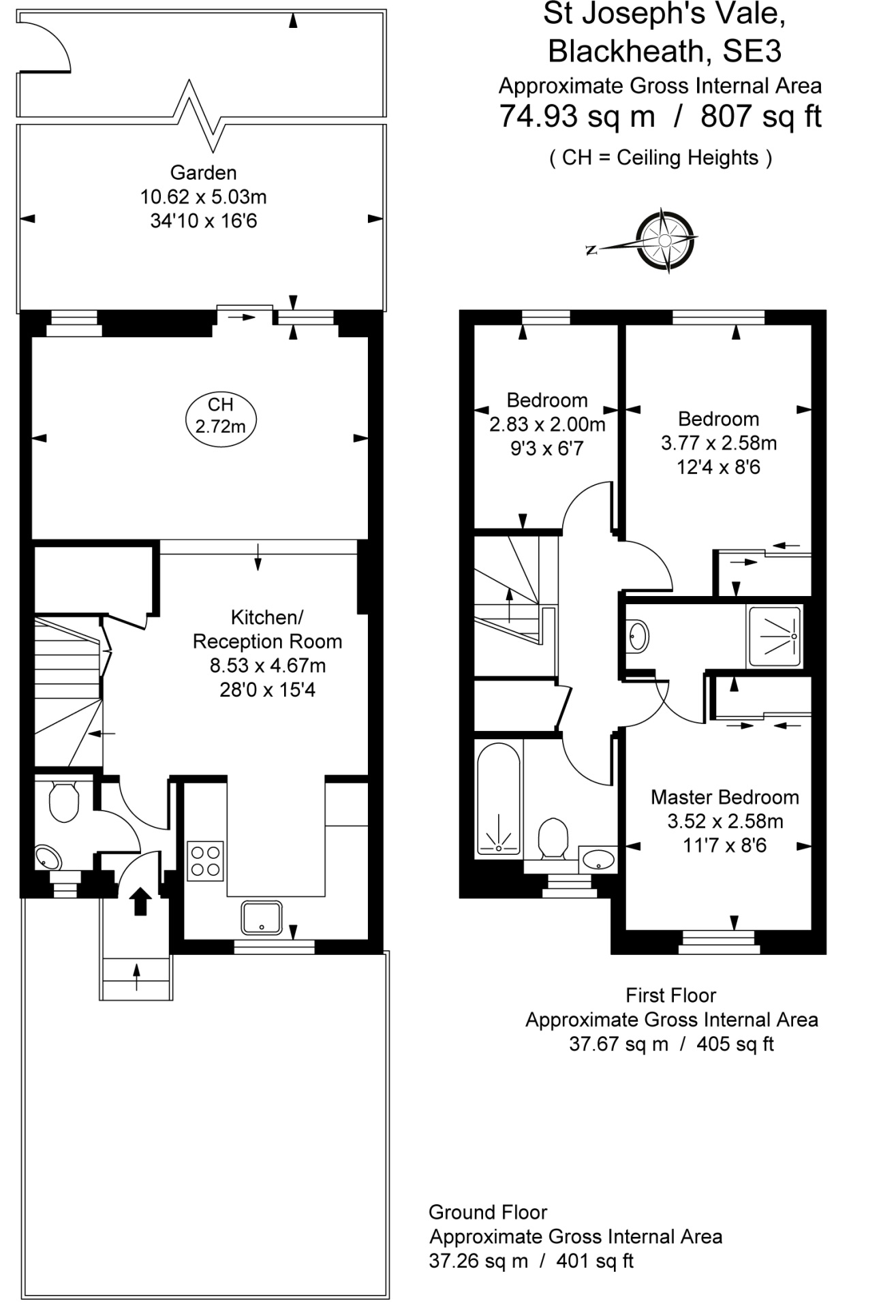 3 Bedrooms Terraced house for sale in St Josephs Vale, Blackheath, London SE3