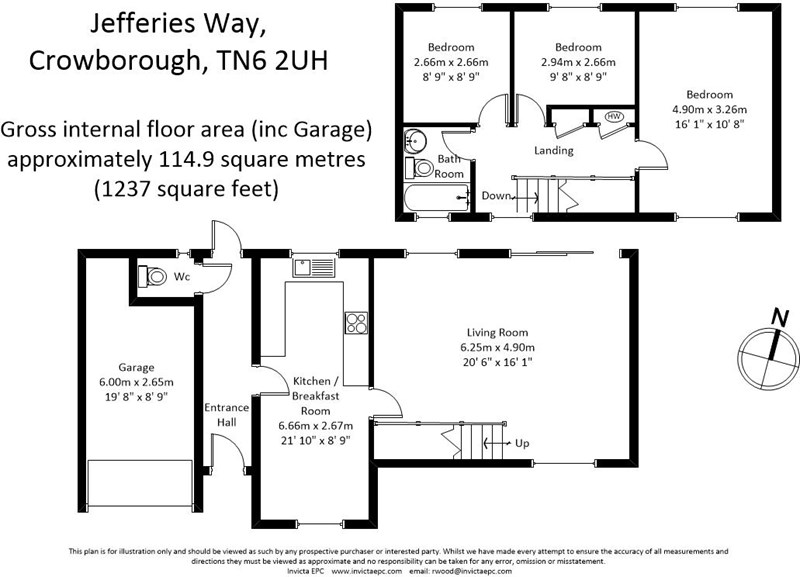 3 Bedrooms Detached house for sale in Jefferies Way, Crowborough TN6