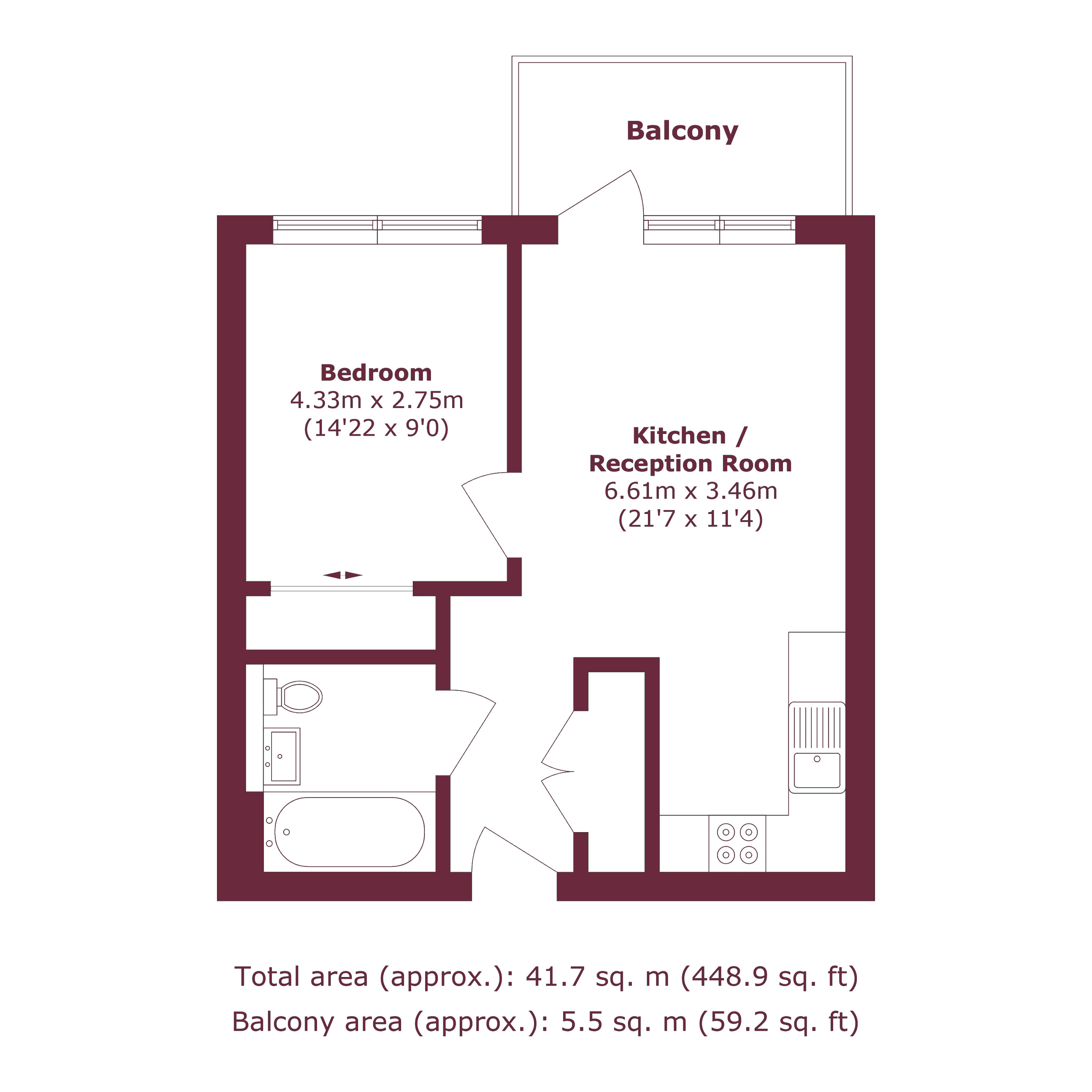 Longbow Apartments, 71 St. Clements Avenue, Bow, London, E3 floorplan
