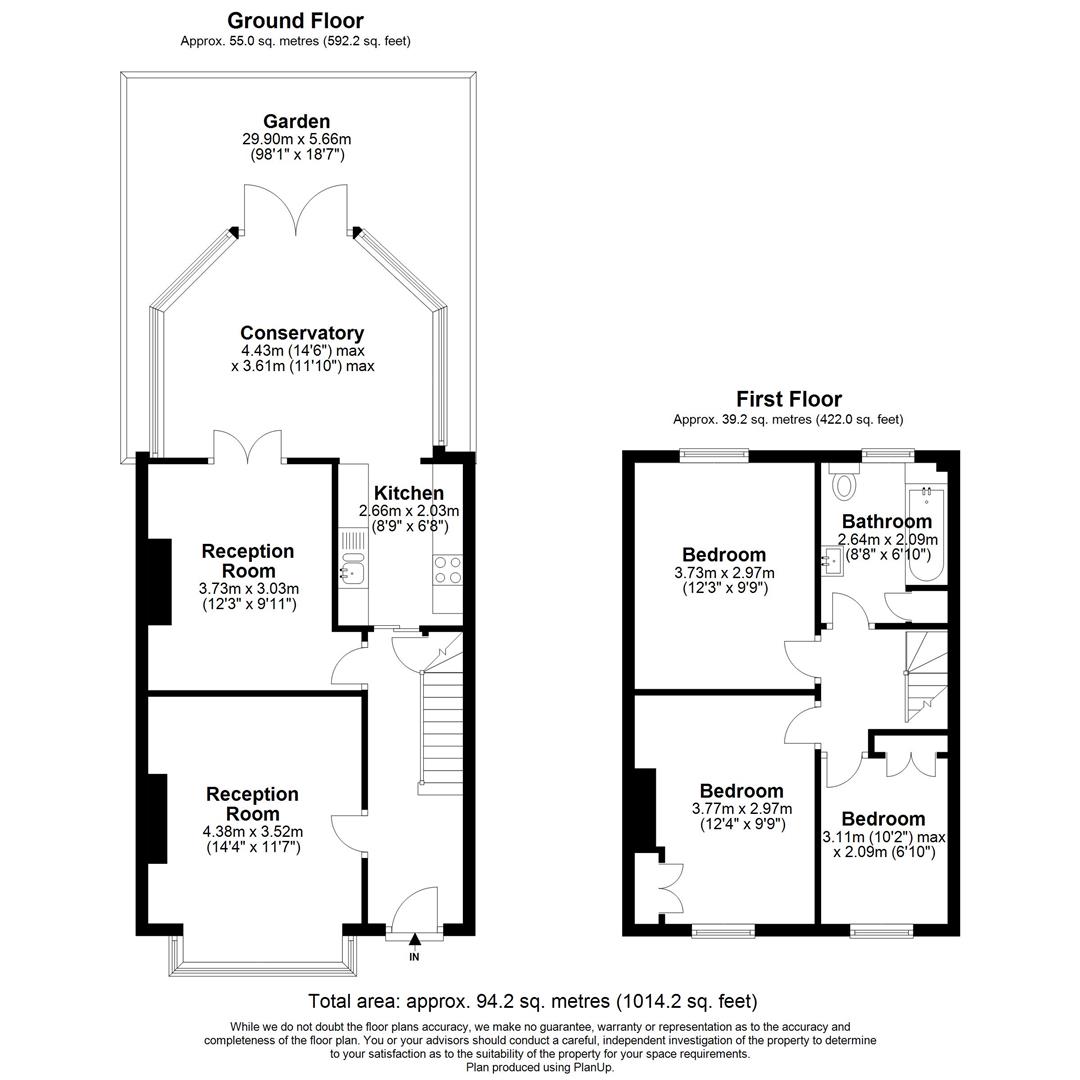 3 Bedrooms Terraced house for sale in Edenbridge Road, Bush Hill Park, Enfield EN1