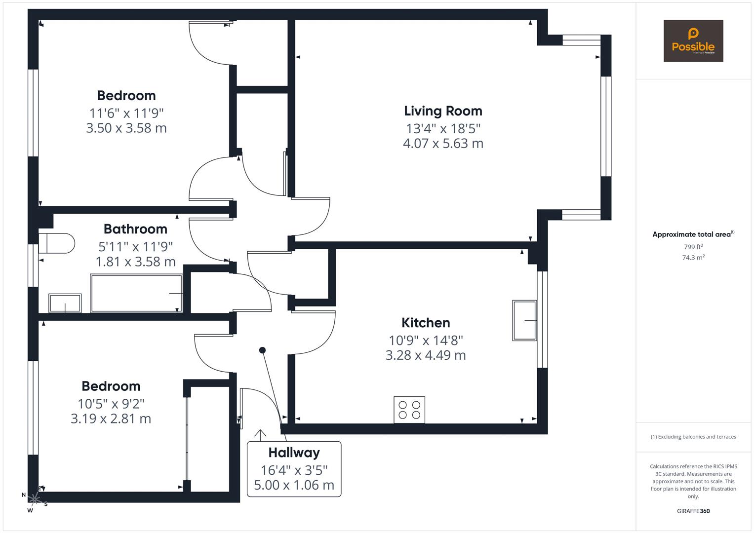 5, Manor Court, Blairgowrie floorplan