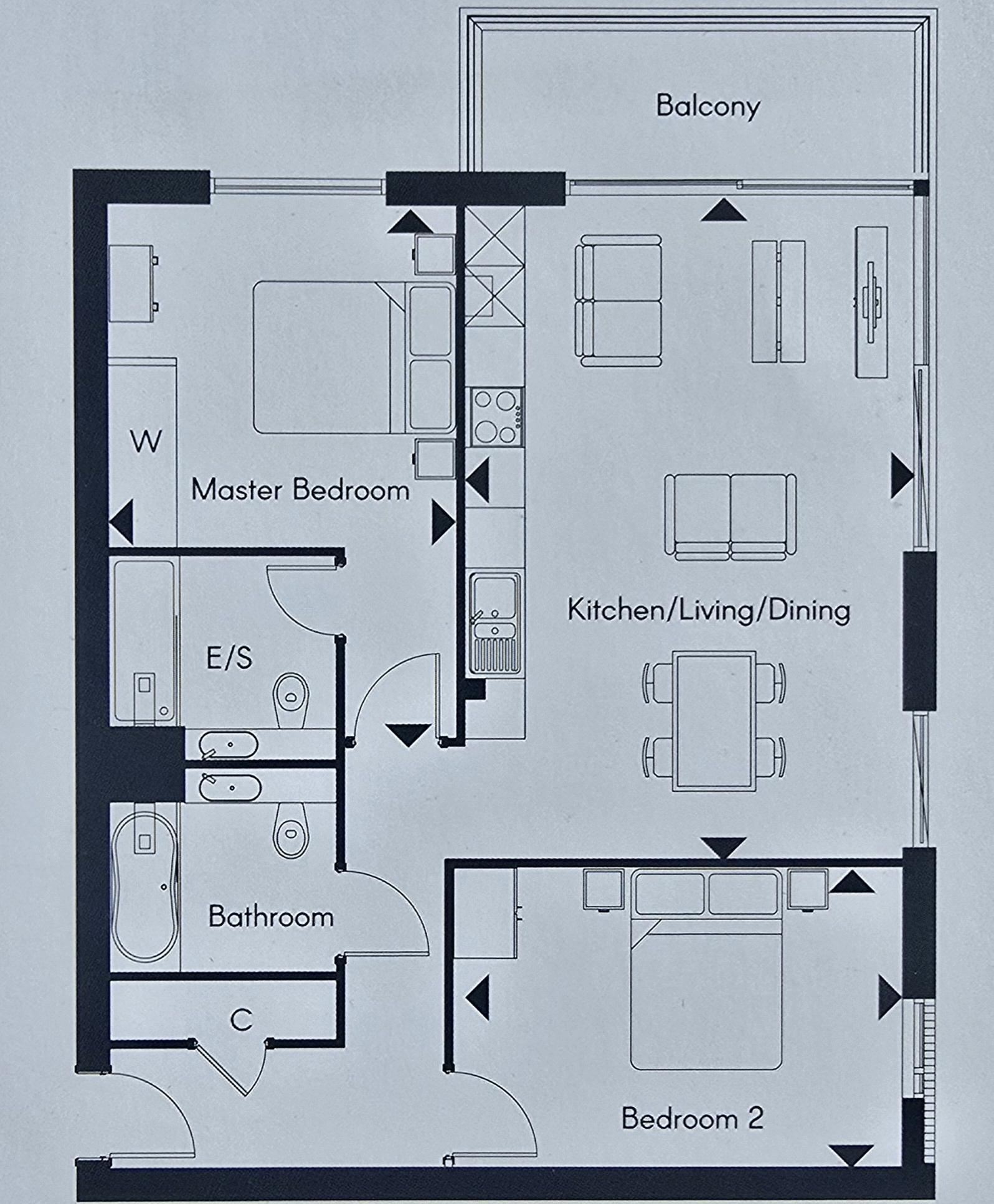 102 Kitson House, East Station Road, Peterborough floorplan