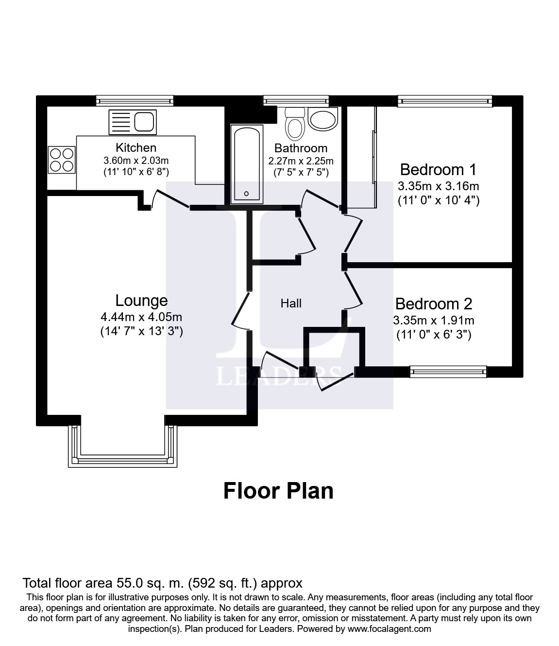 2 Bedrooms Flat to rent in Cavalier Way, East Grinstead RH19