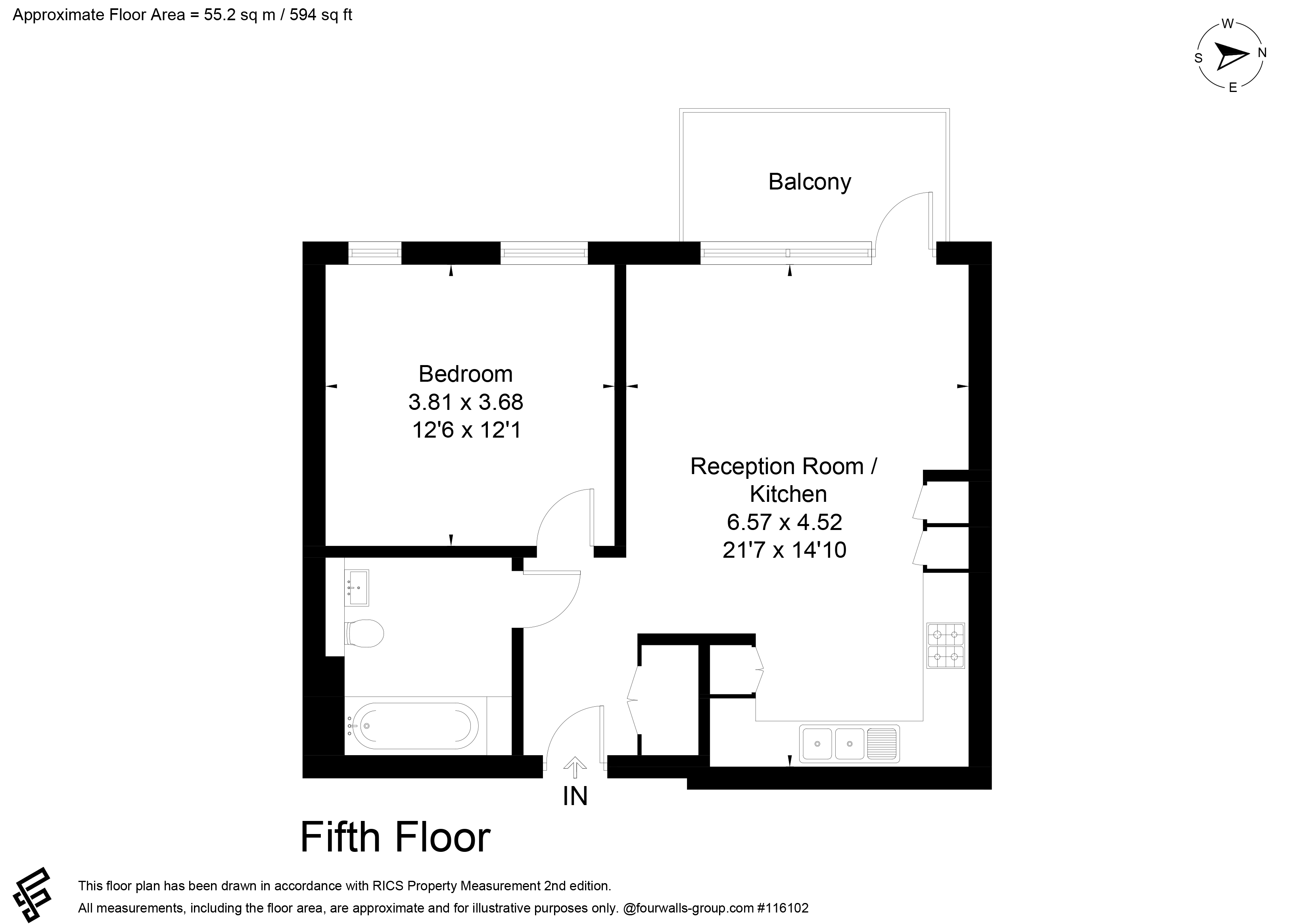Tucana Heights, 11 Cheering Lane, London floorplan