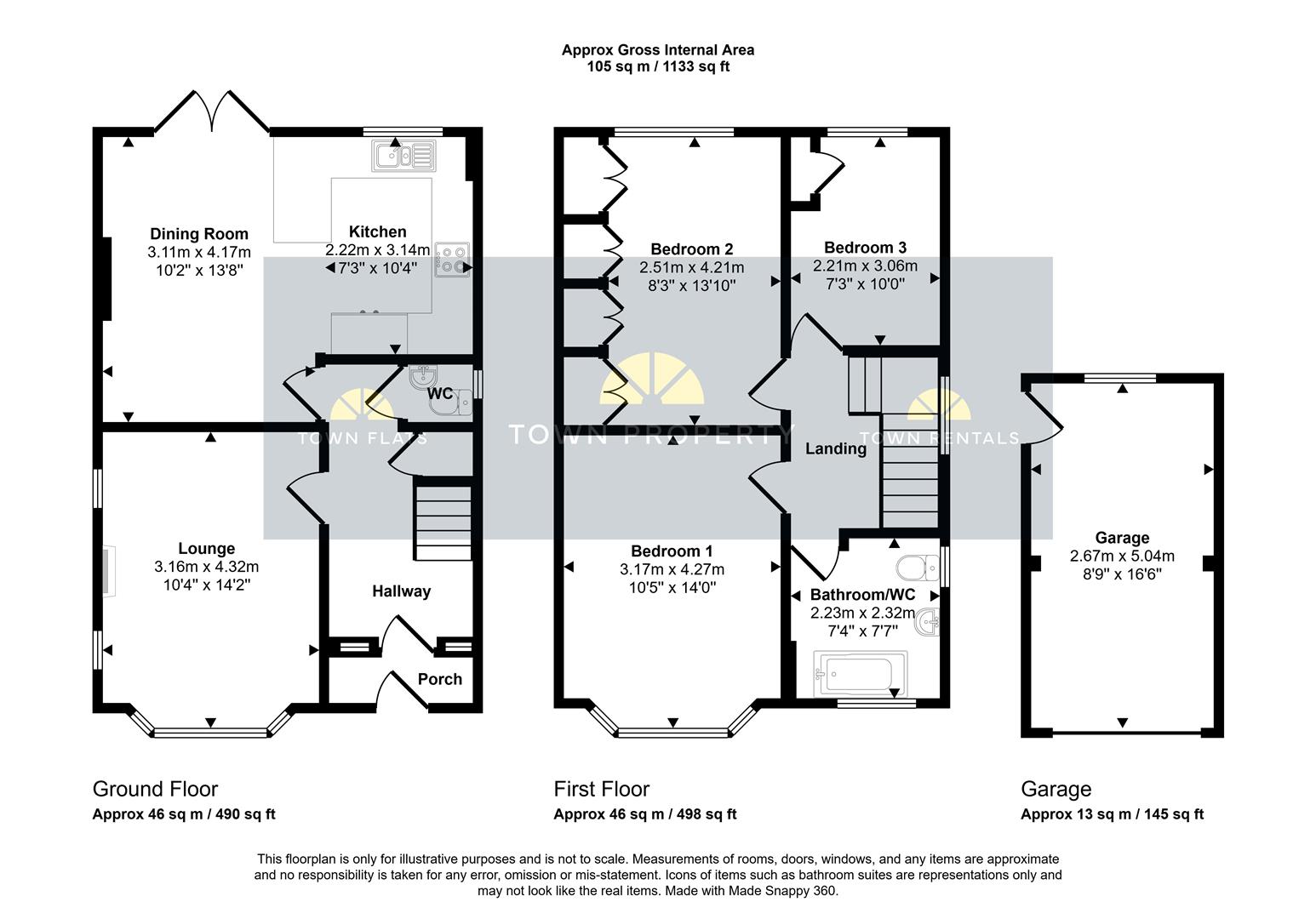 44, Manvers Road, Eastbourne floorplan