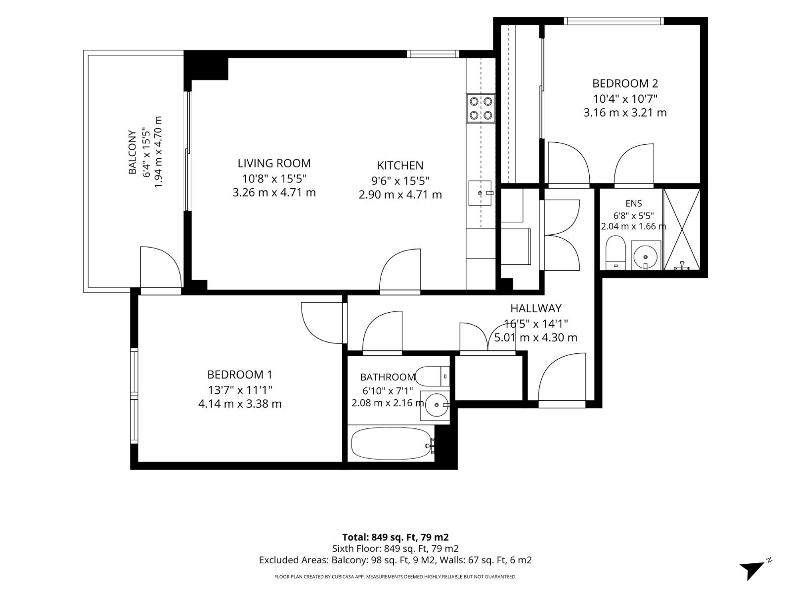 212 Beck Square, London floorplan