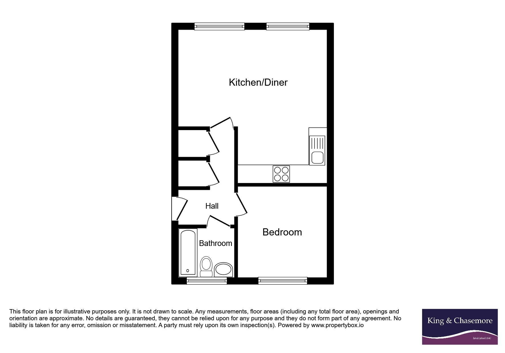 Flat 1, Dartmoor Court, 5, Steeplechase Way, Arundel floorplan