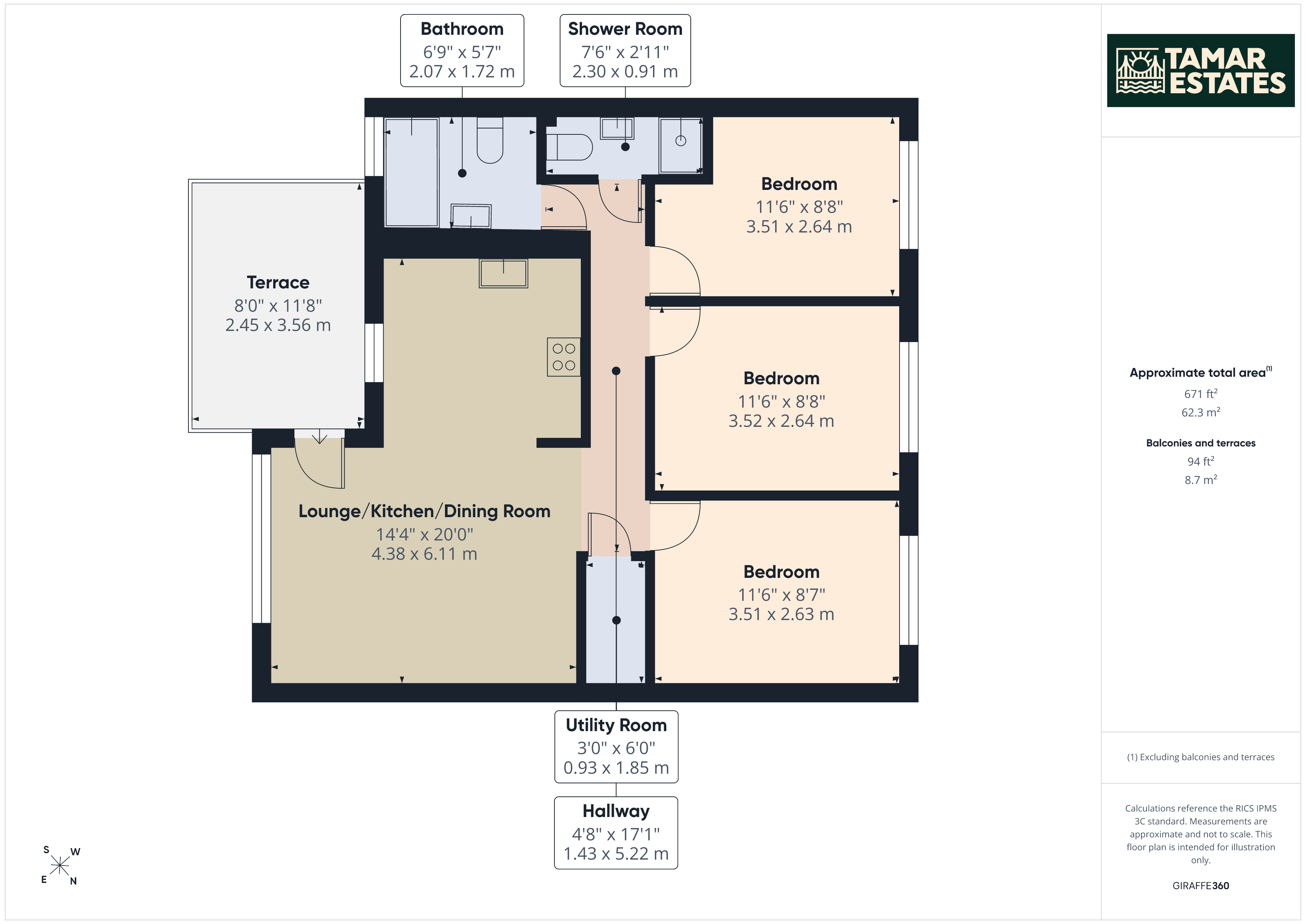 Honicombe Park, Cornwall floorplan