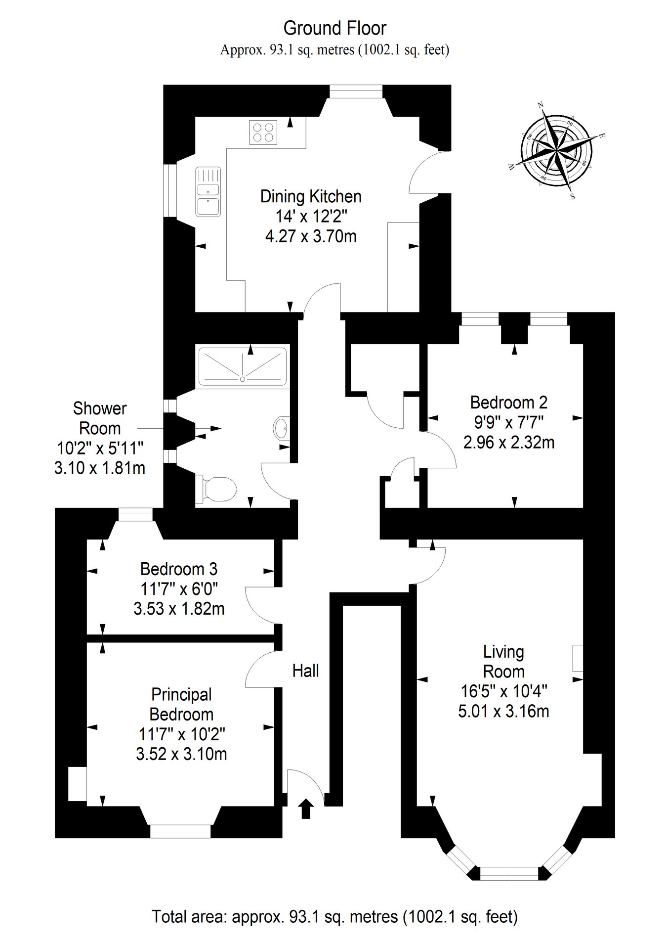 East Rose Villa, Woodlands Road, Leven floorplan