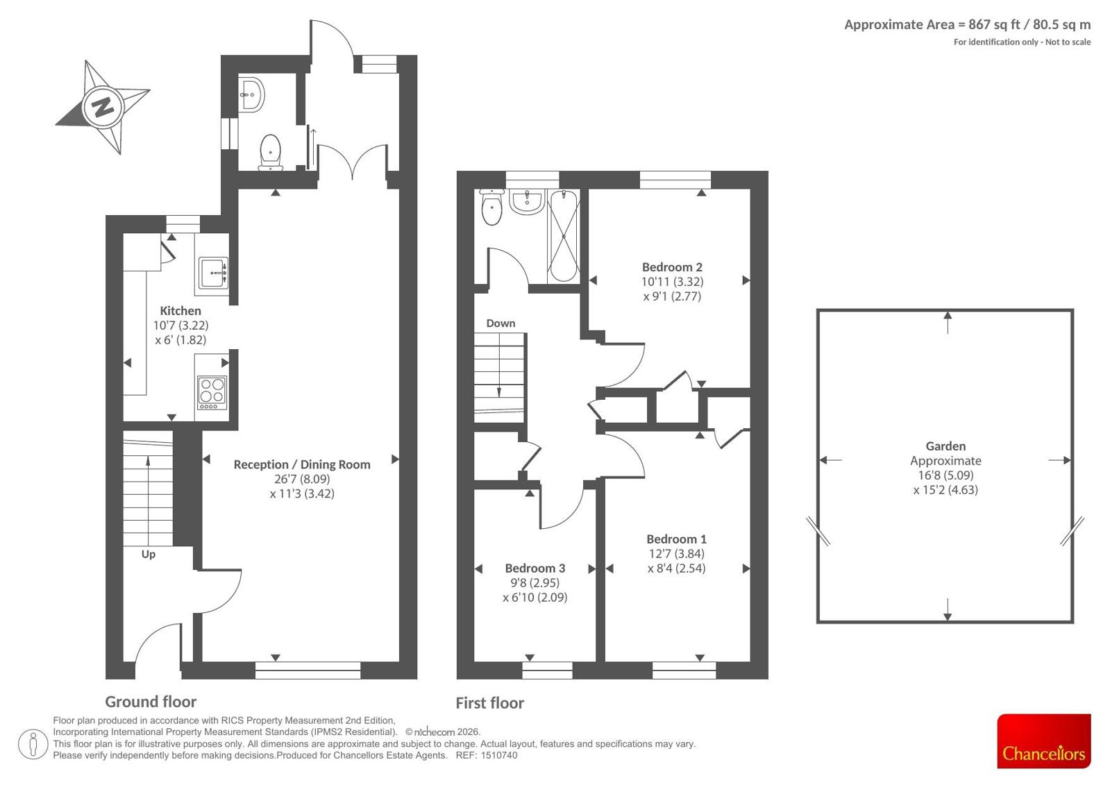 2, Gurden Place, Oxford floorplan