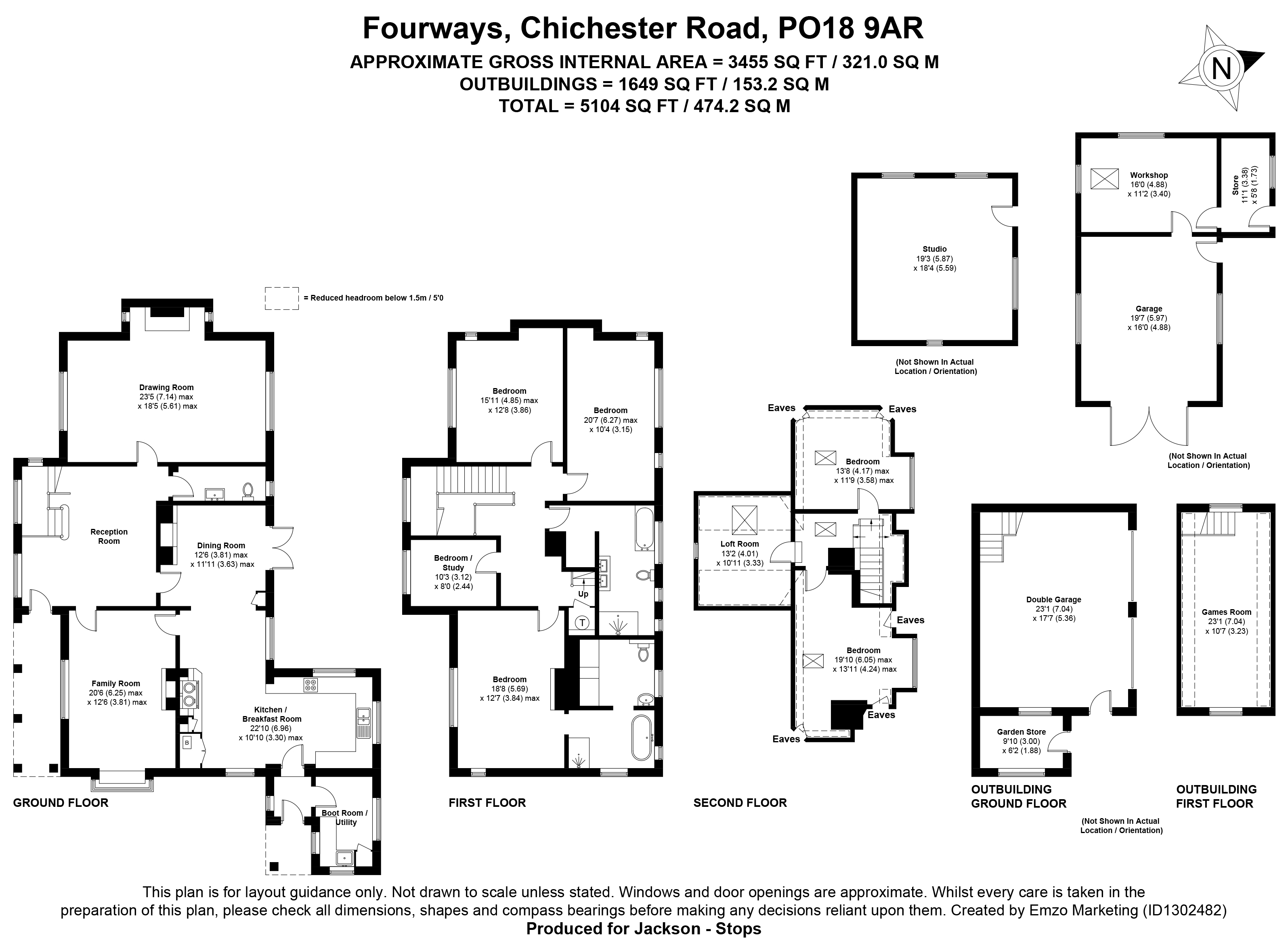 Fourways,, East Ashling, West Sussex floorplan