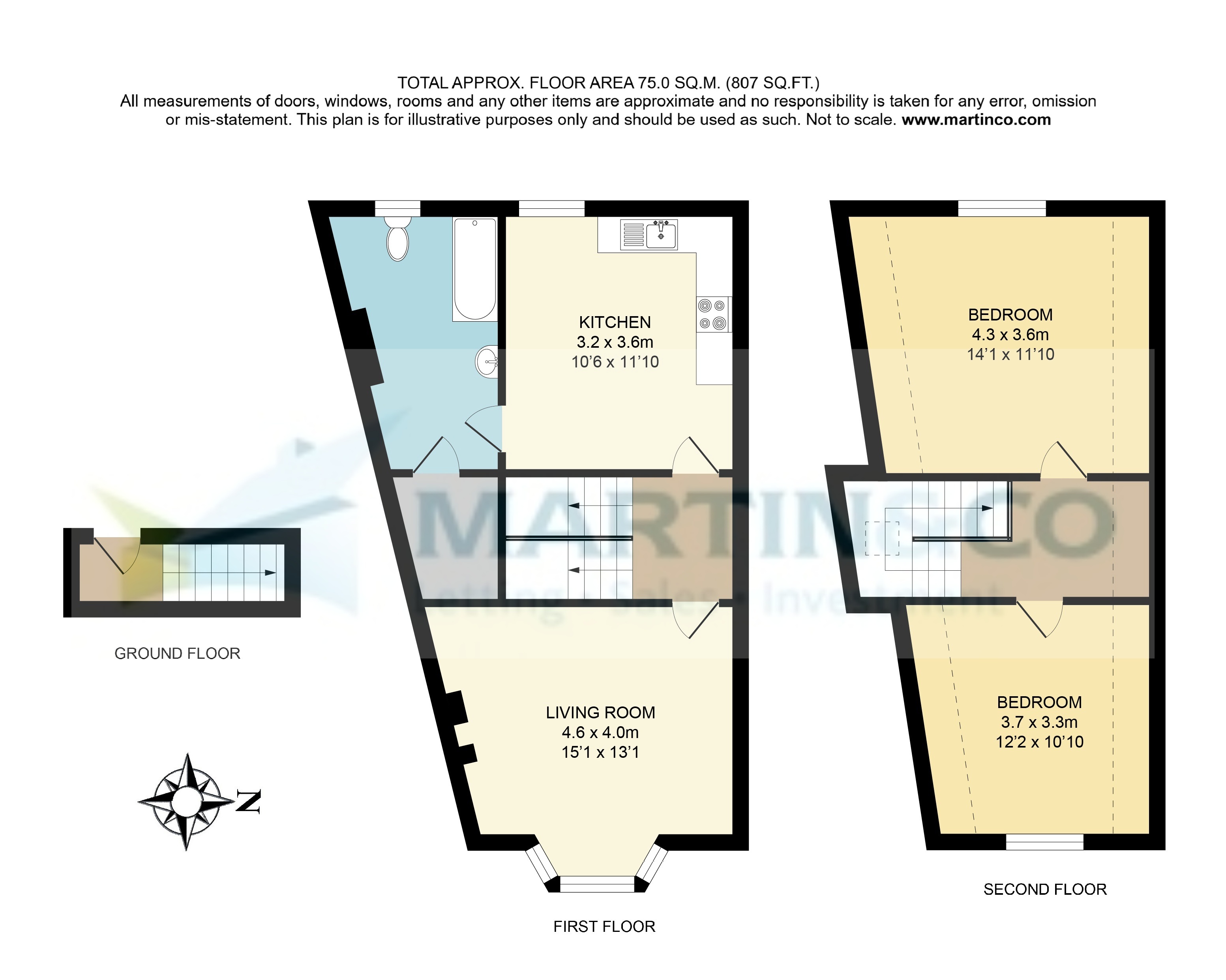 Maisonette 2, 46 Basingstoke Rd, Reading floorplan