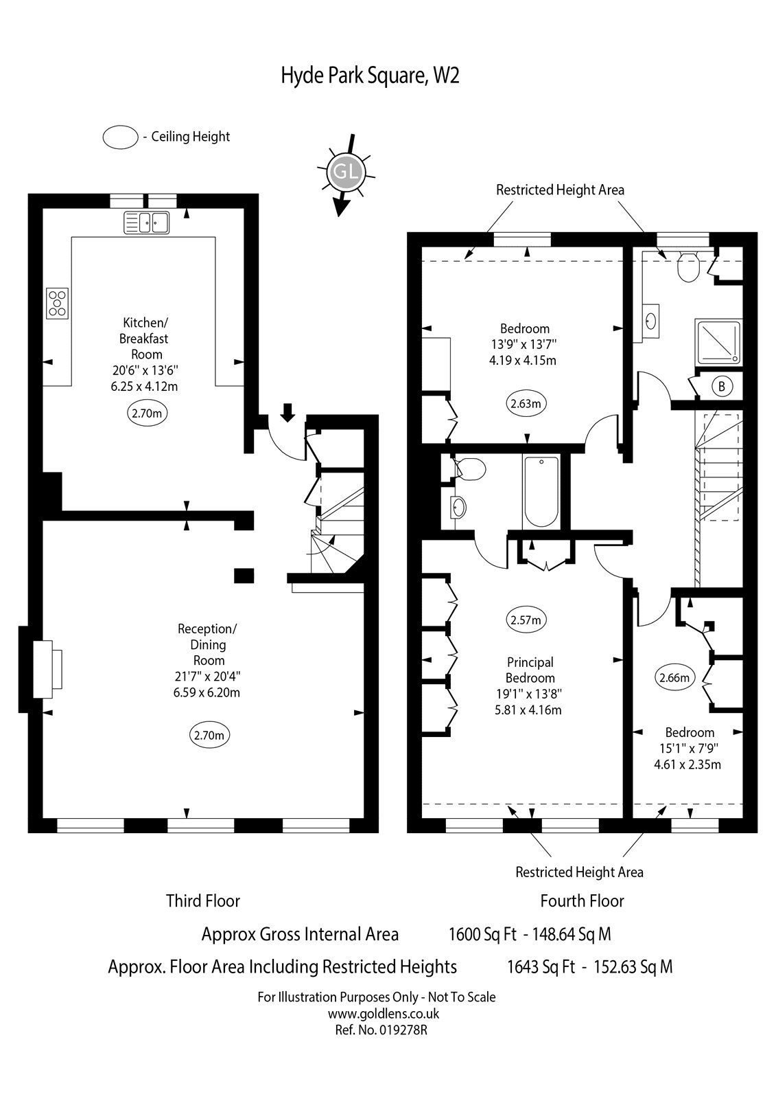 Hyde Park Square, Hyde Park, London W2, 3 bedroom flat for sale