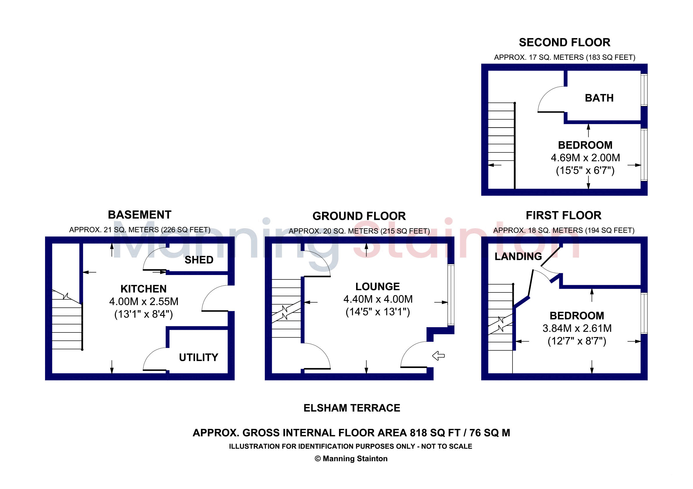 Elsham Terrace, Leeds, West Yorkshire floorplan