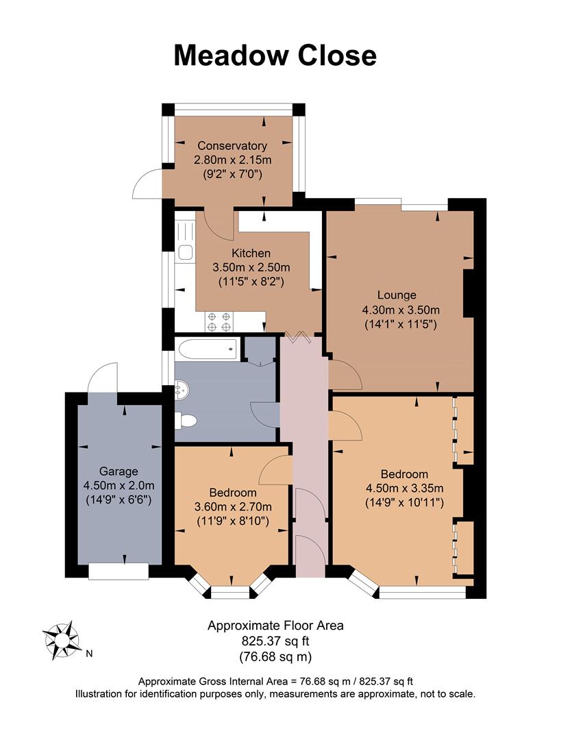 Meadow Close, Rottingdean, Brighton BN2, 2 bedroom semidetached house