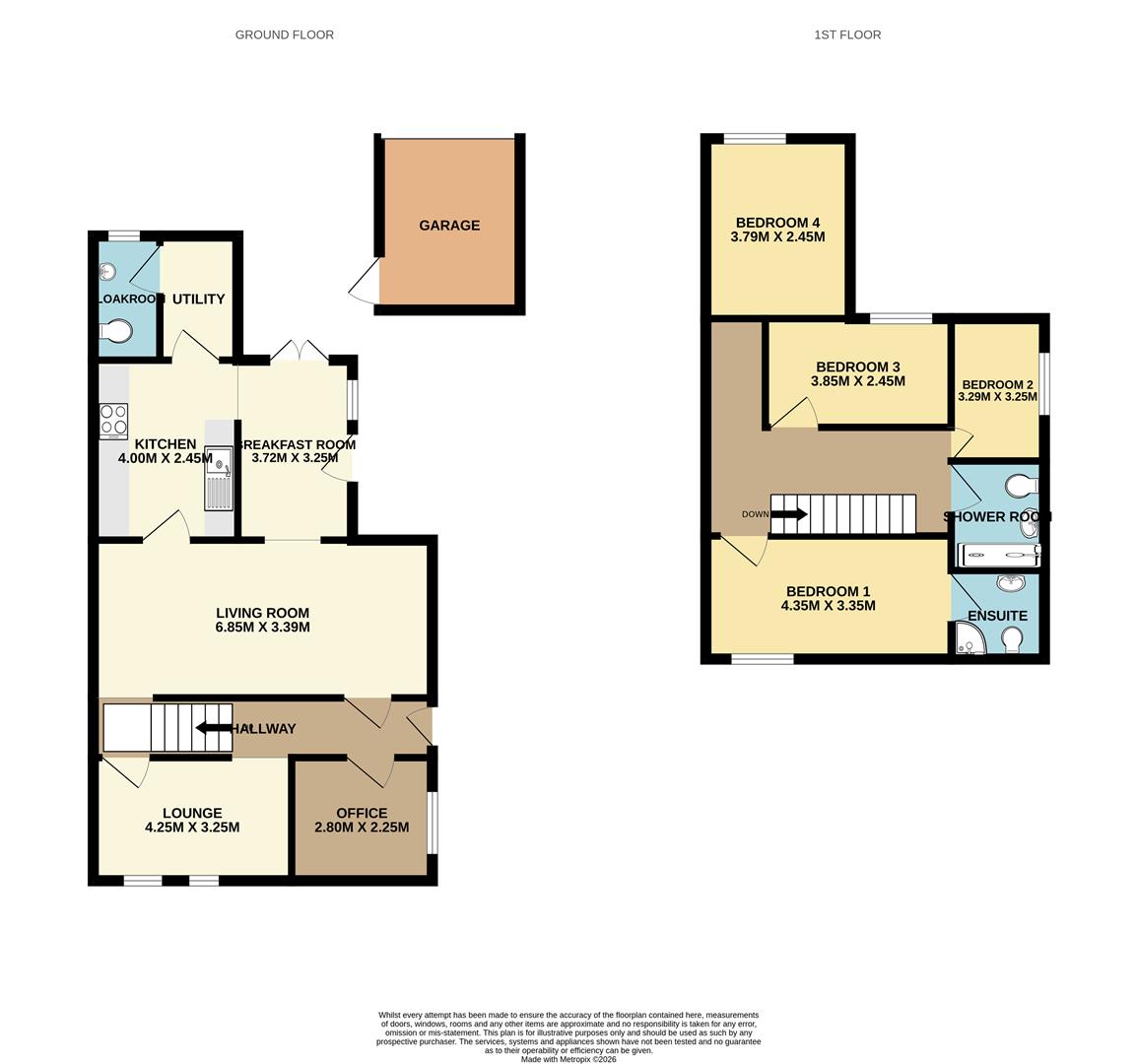 1, Coronation Terrace, Dunham floorplan