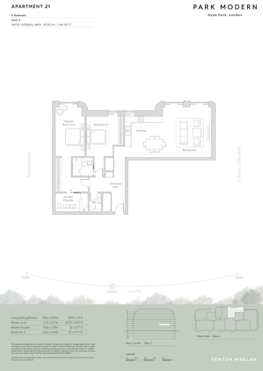 Park Modern, Bayswater Road, London floorplan