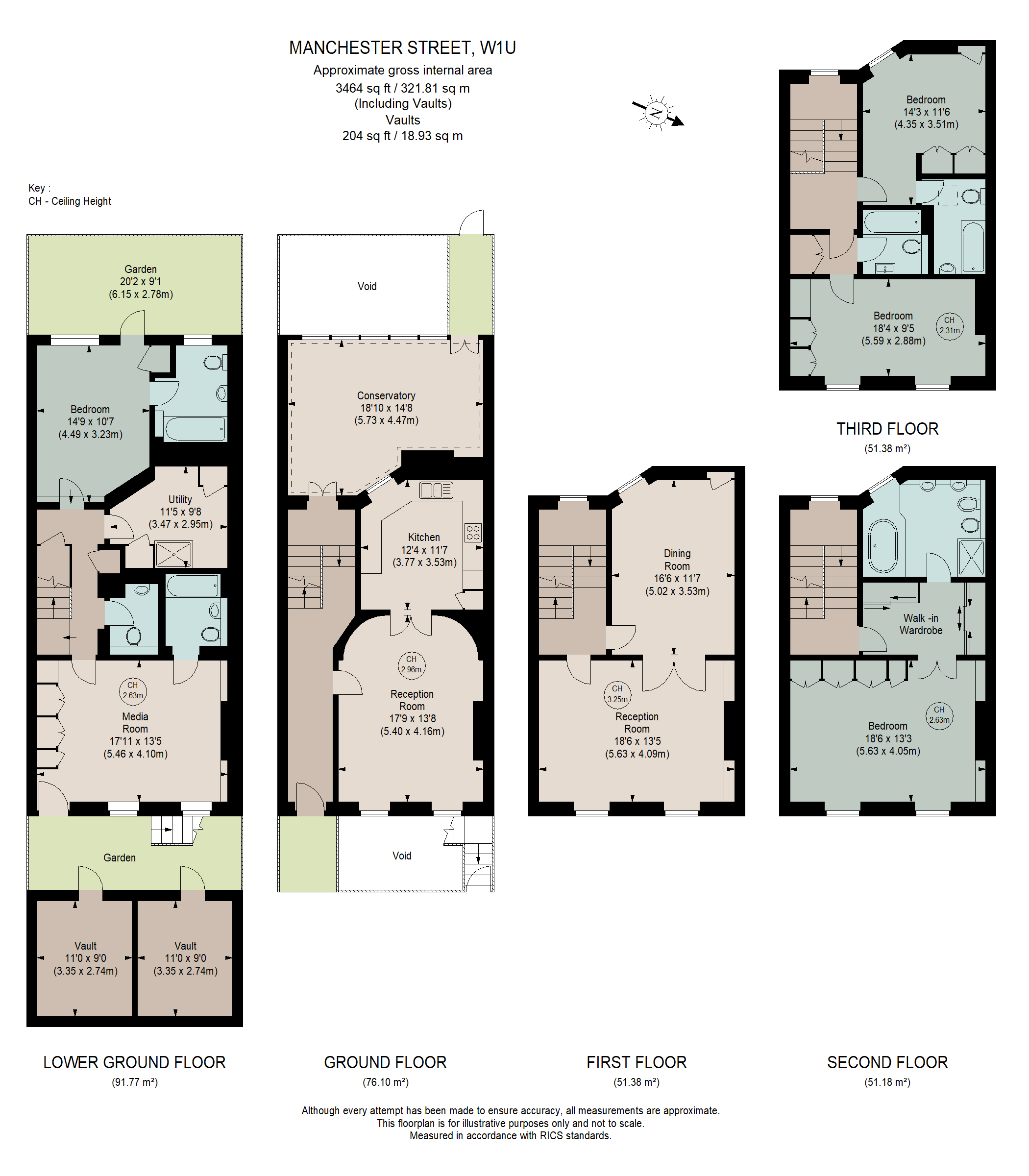50, Manchester Street, London floorplan