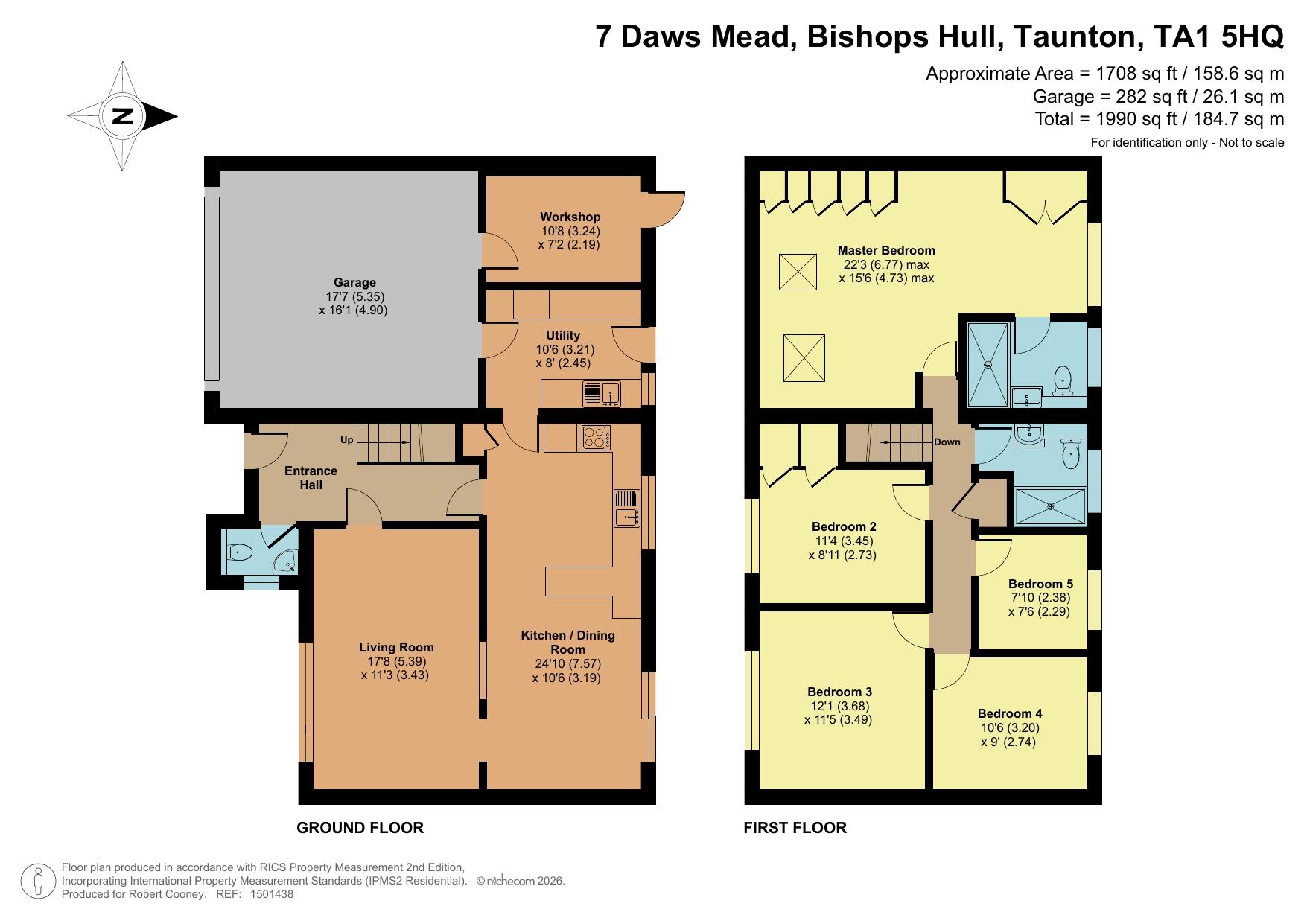 7 Daws Mead, Taunton floorplan