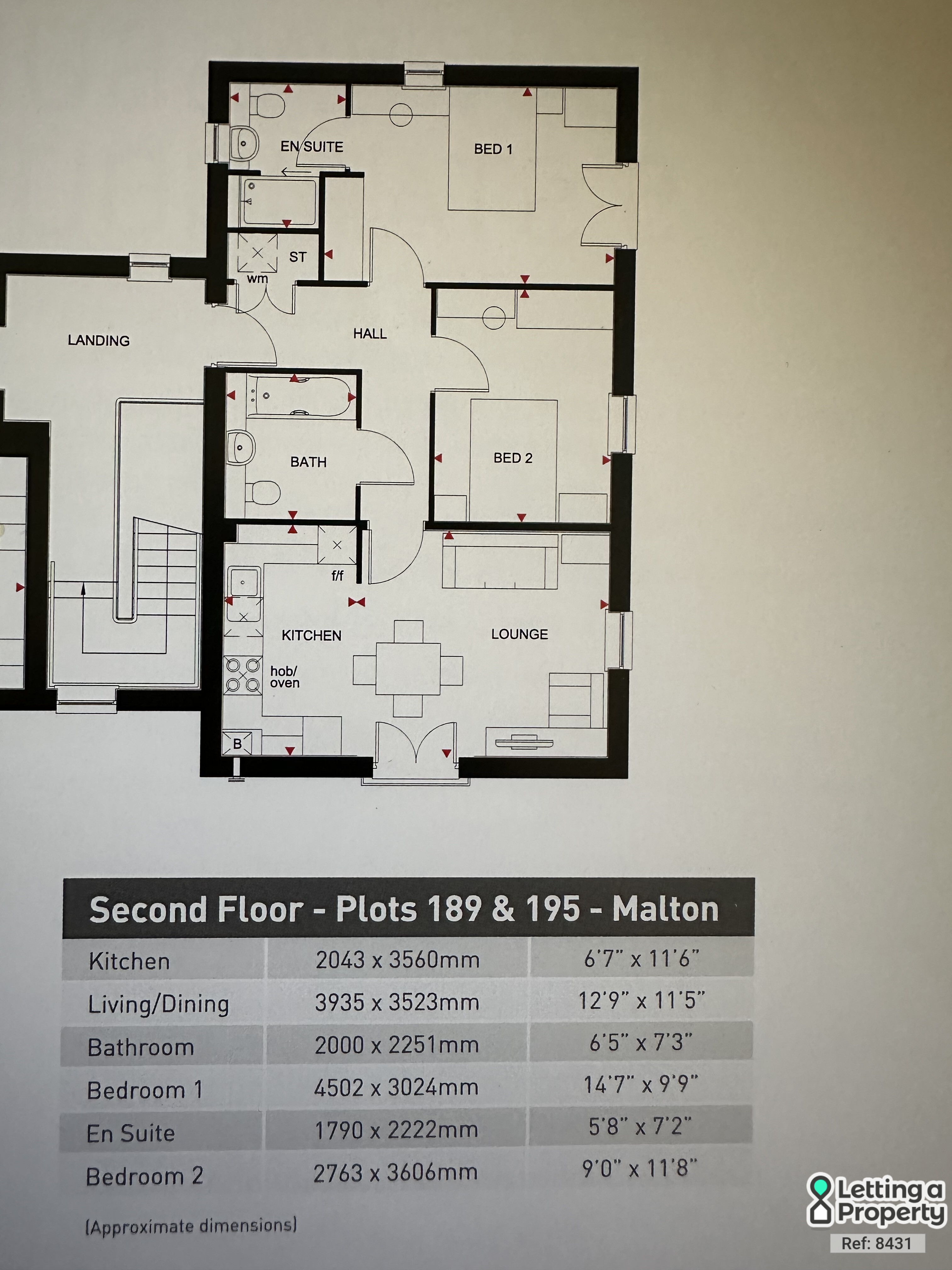 Flat 5, 66, Cicero Crescent, Milton Keynes floorplan