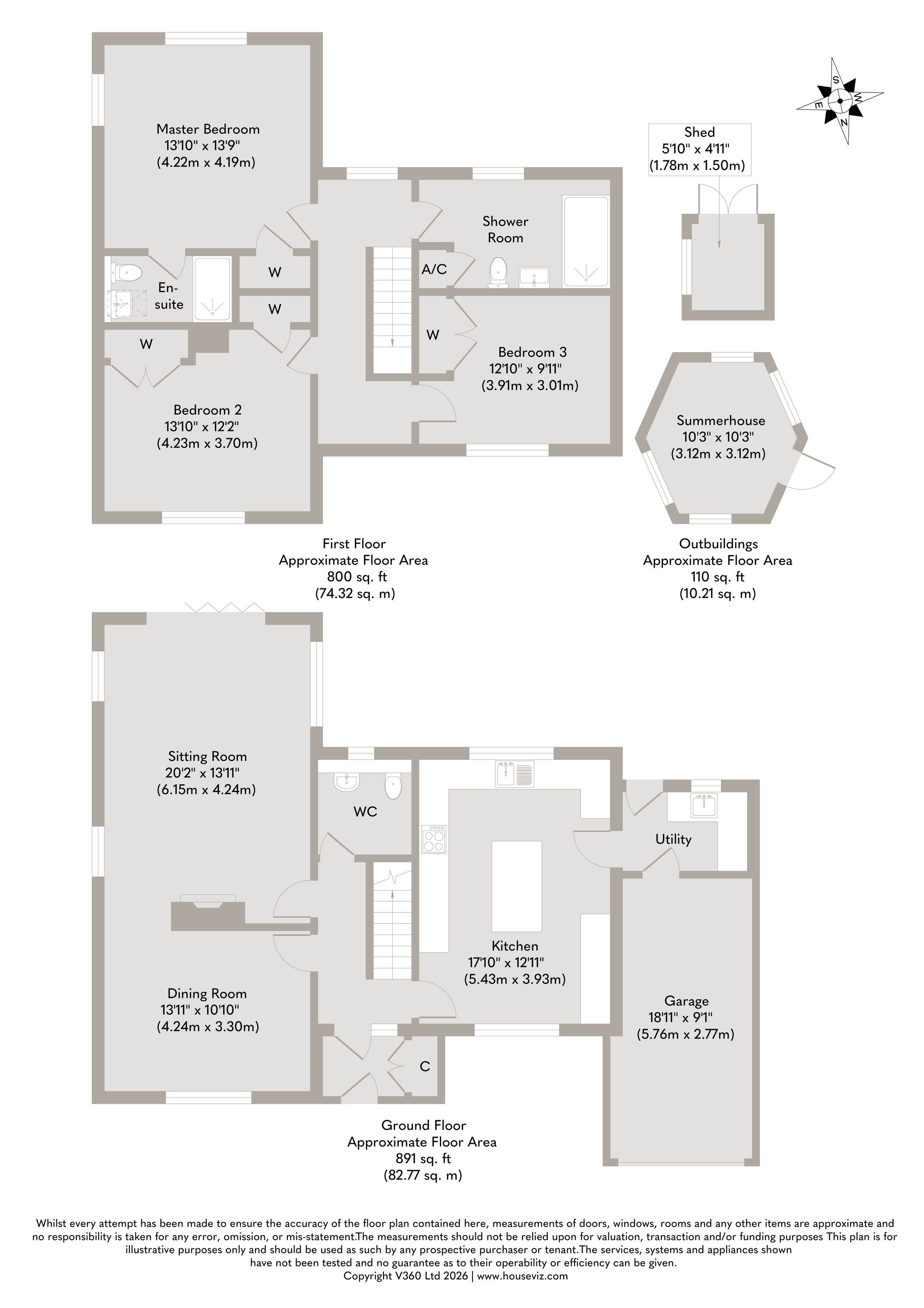 1, Cricketers Close, Wood Norton floorplan