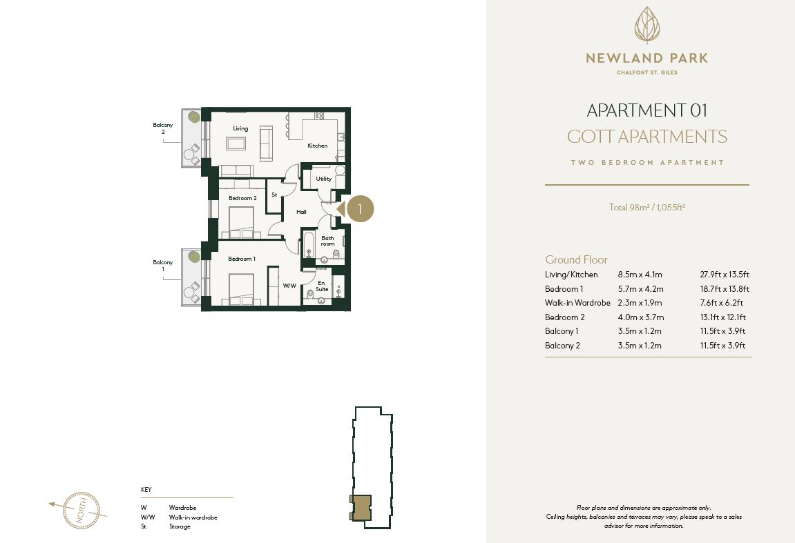 Apartment 1, Gott Place, Chalfont St. Giles floorplan
