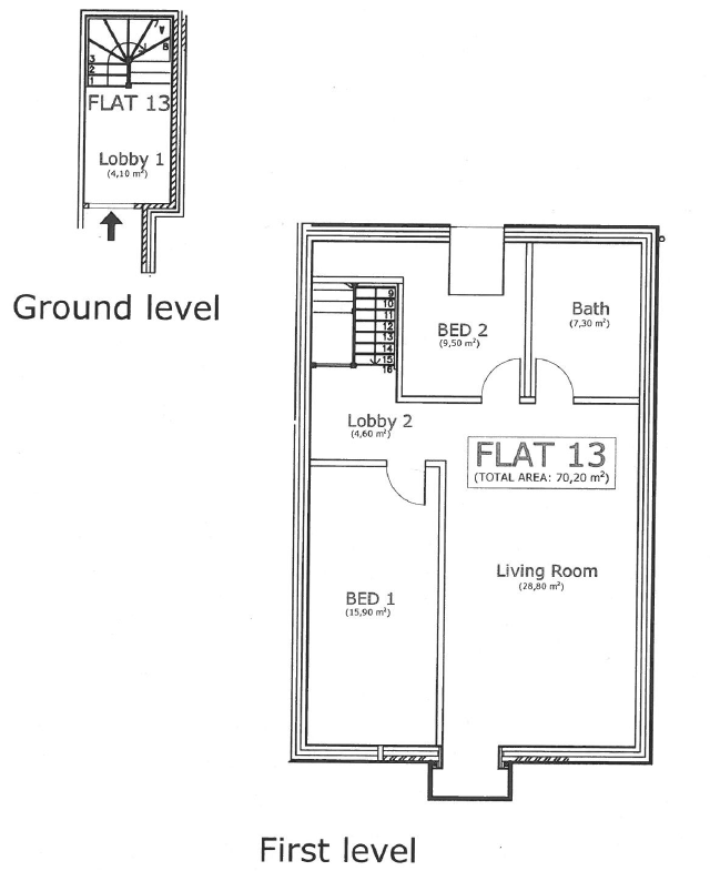 2 Bedrooms Flat to rent in Trevera Court, Ware Road, Hoddesdon EN11