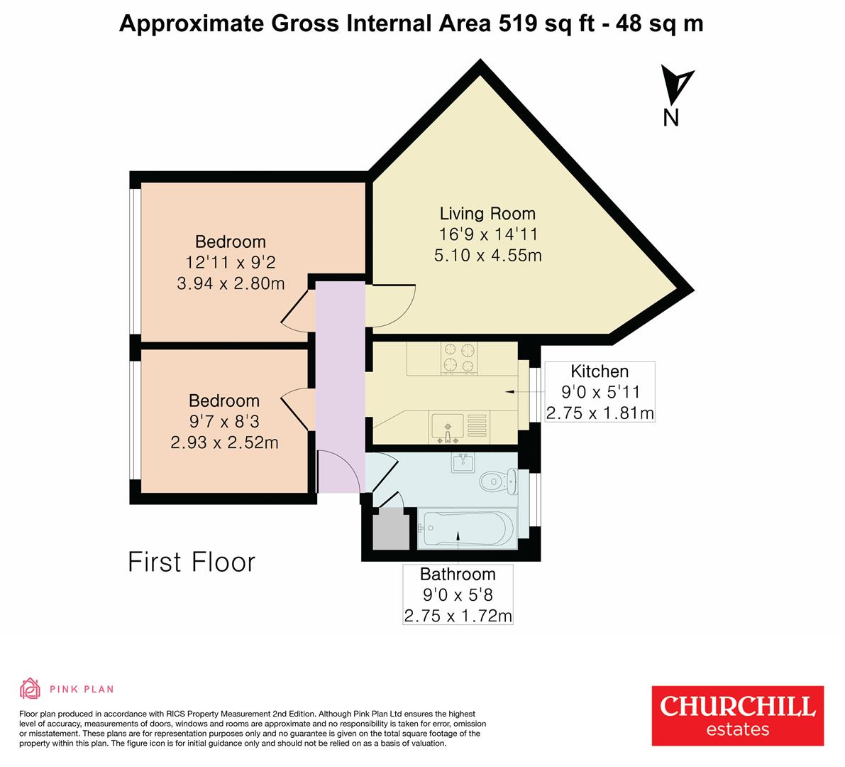 10, Harley Court, Wanstead floorplan