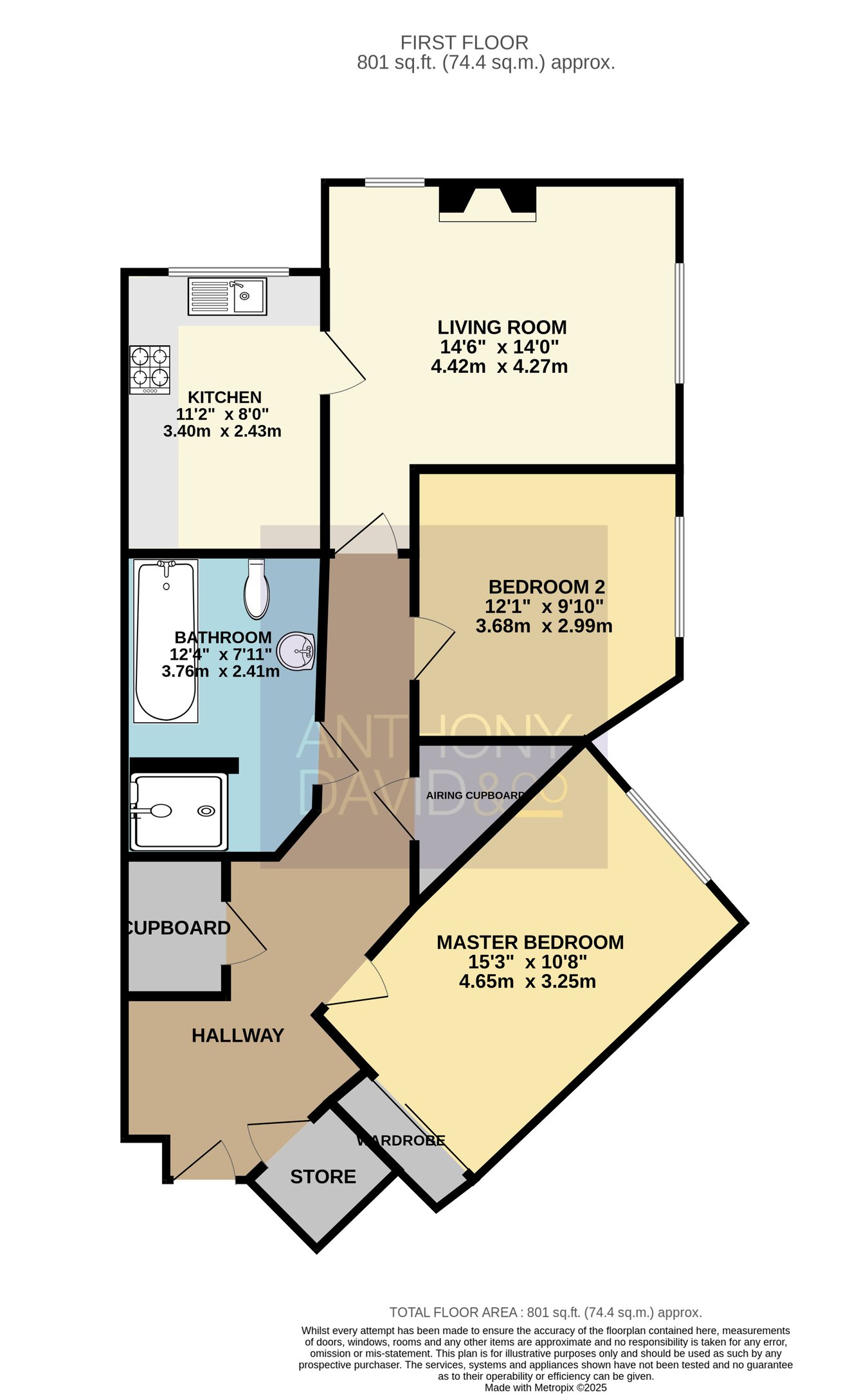 8 Melton Court, 37 Lindsay Road, Poole floorplan