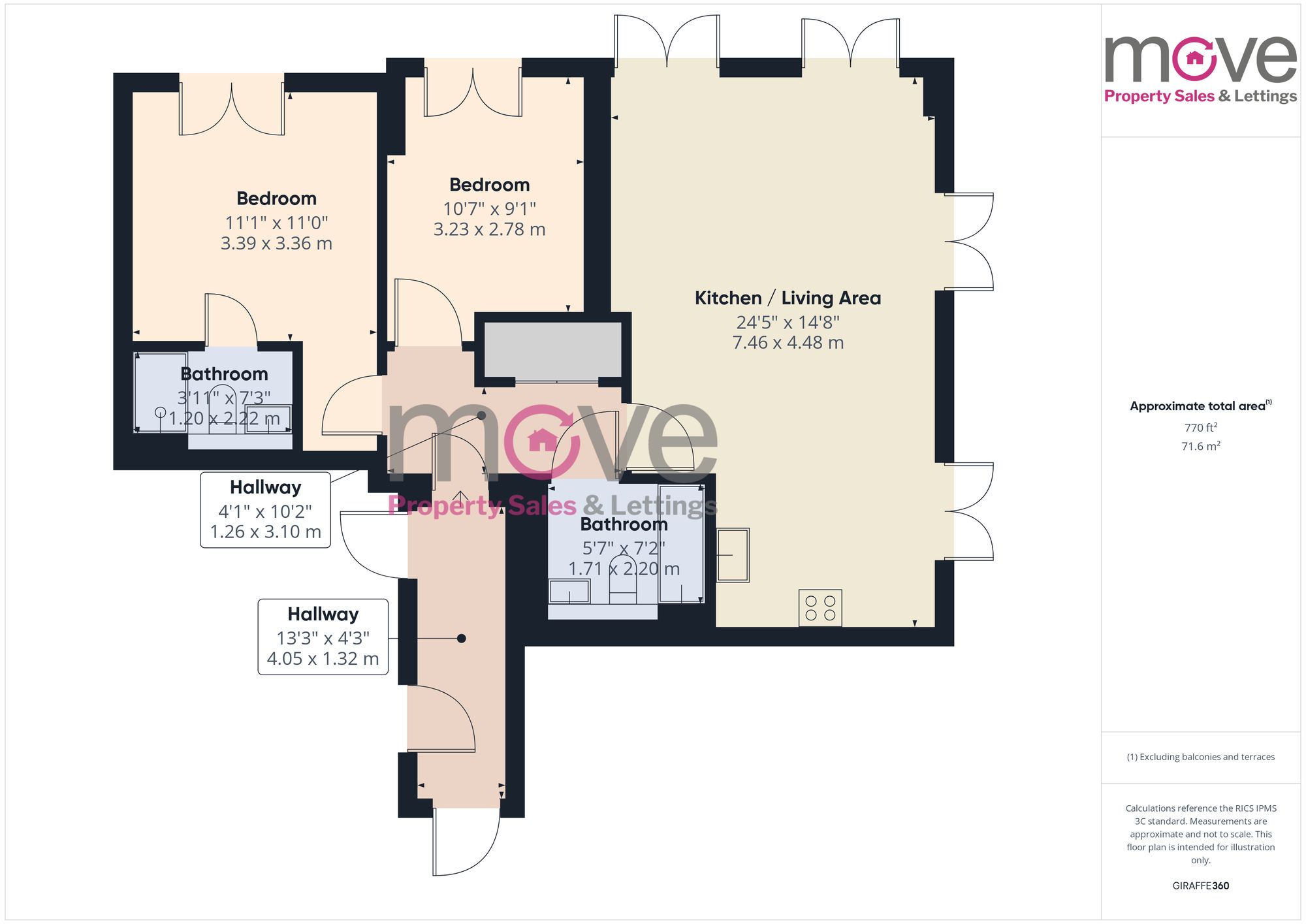 Flat 5, 3 Friars Orchard, Gloucester floorplan