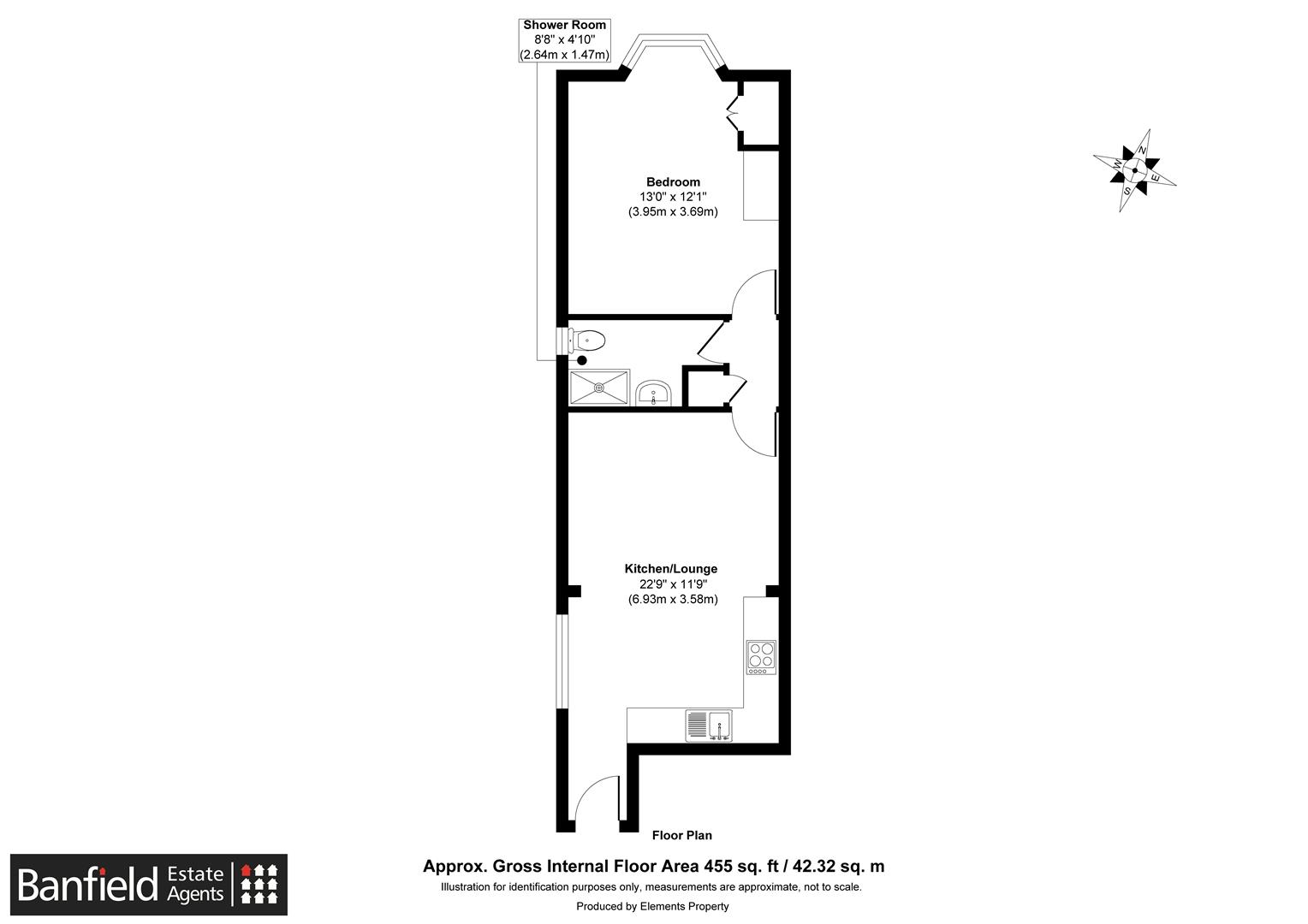 4A Alderbrook Cottages, Stone Cross Road, Crowborough floorplan