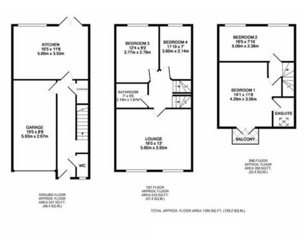 24, Friezland Lane, Oldham floorplan