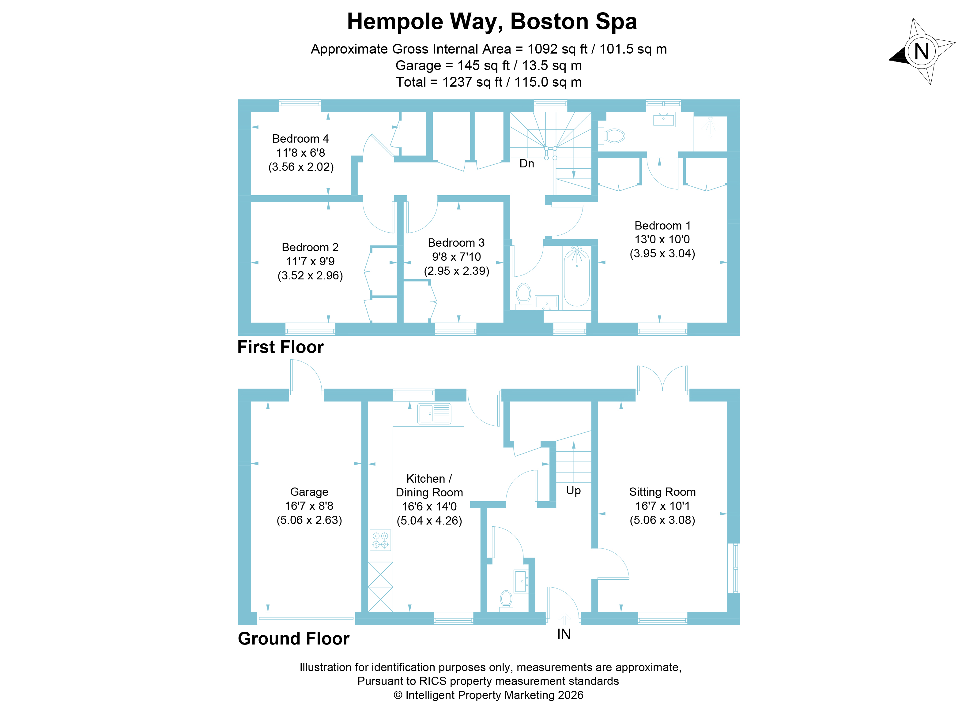4, Hampole Way, Wetherby floorplan