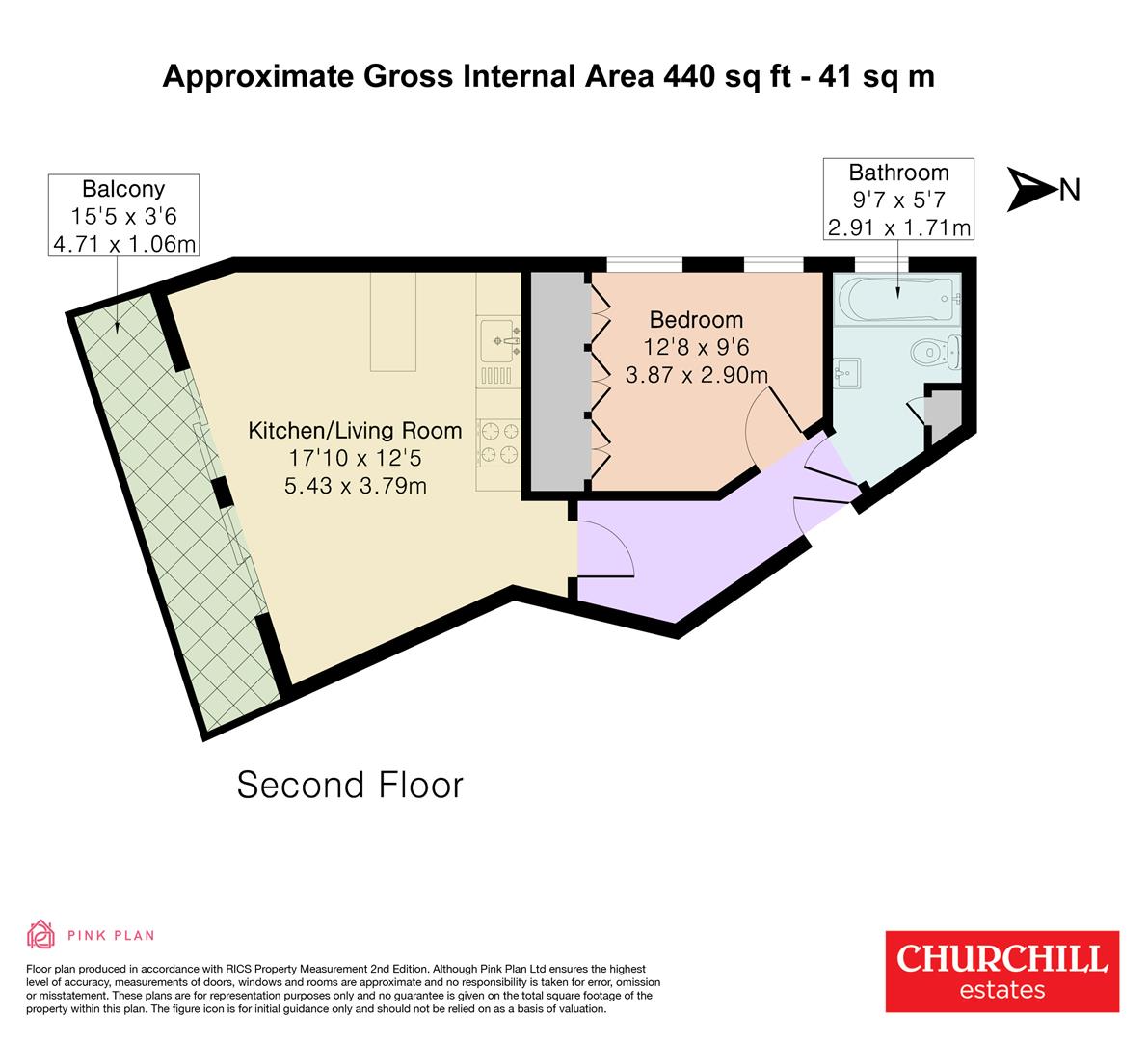 Flat 5 Imperial House, 8, Queens Road, Buckhurst Hill floorplan