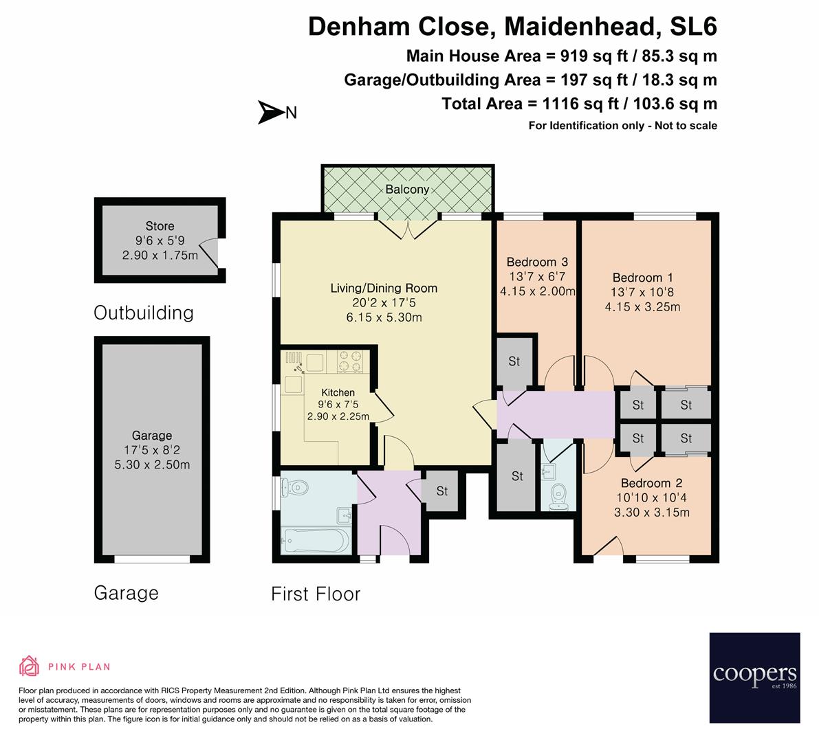 38, Denham Close, Maidenhead floorplan