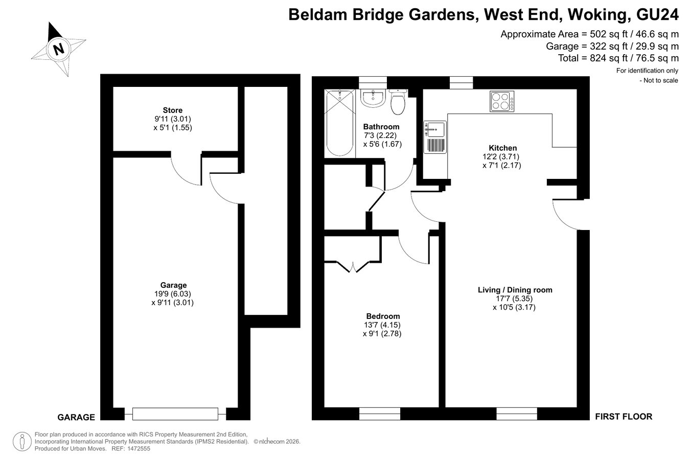 2, 38, Beldam Bridge Gardens, Woking floorplan