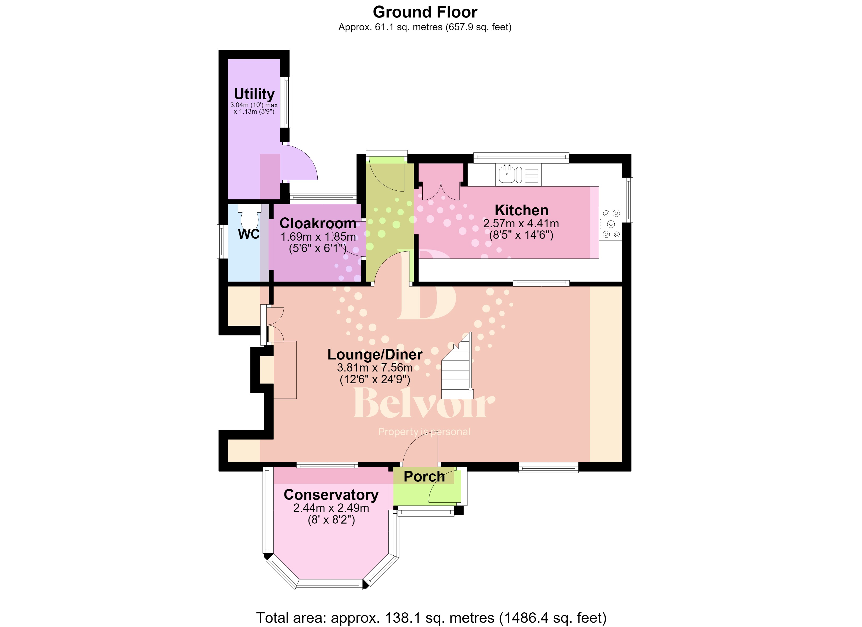 Glebe Cottage, Saltash floorplan