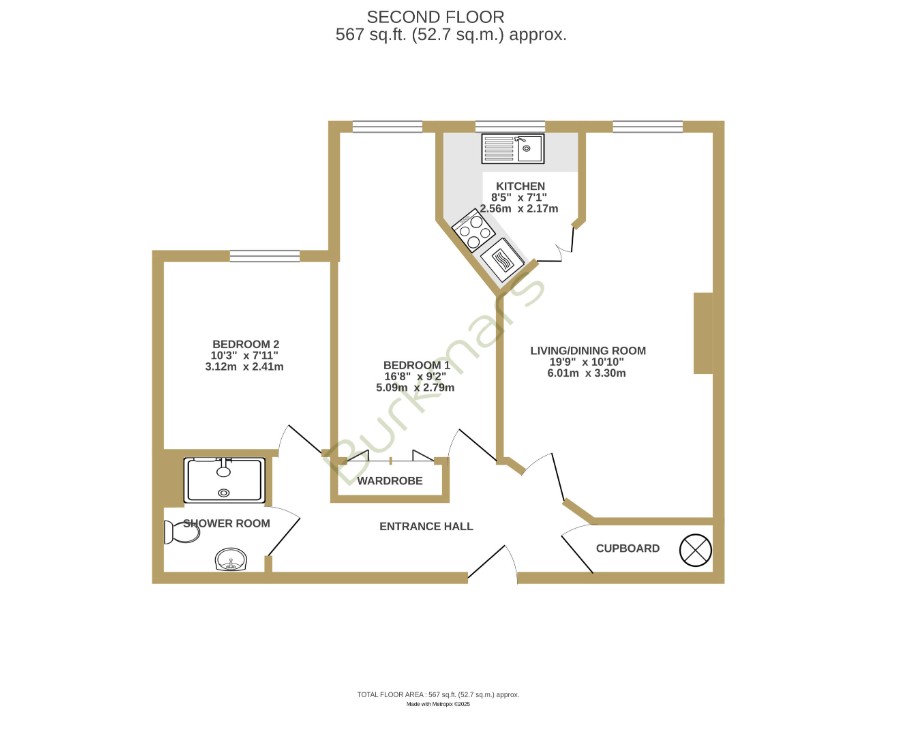 Flat 37 Bucklers Court, Bucklers Court, Anchorage Way, Lymington floorplan