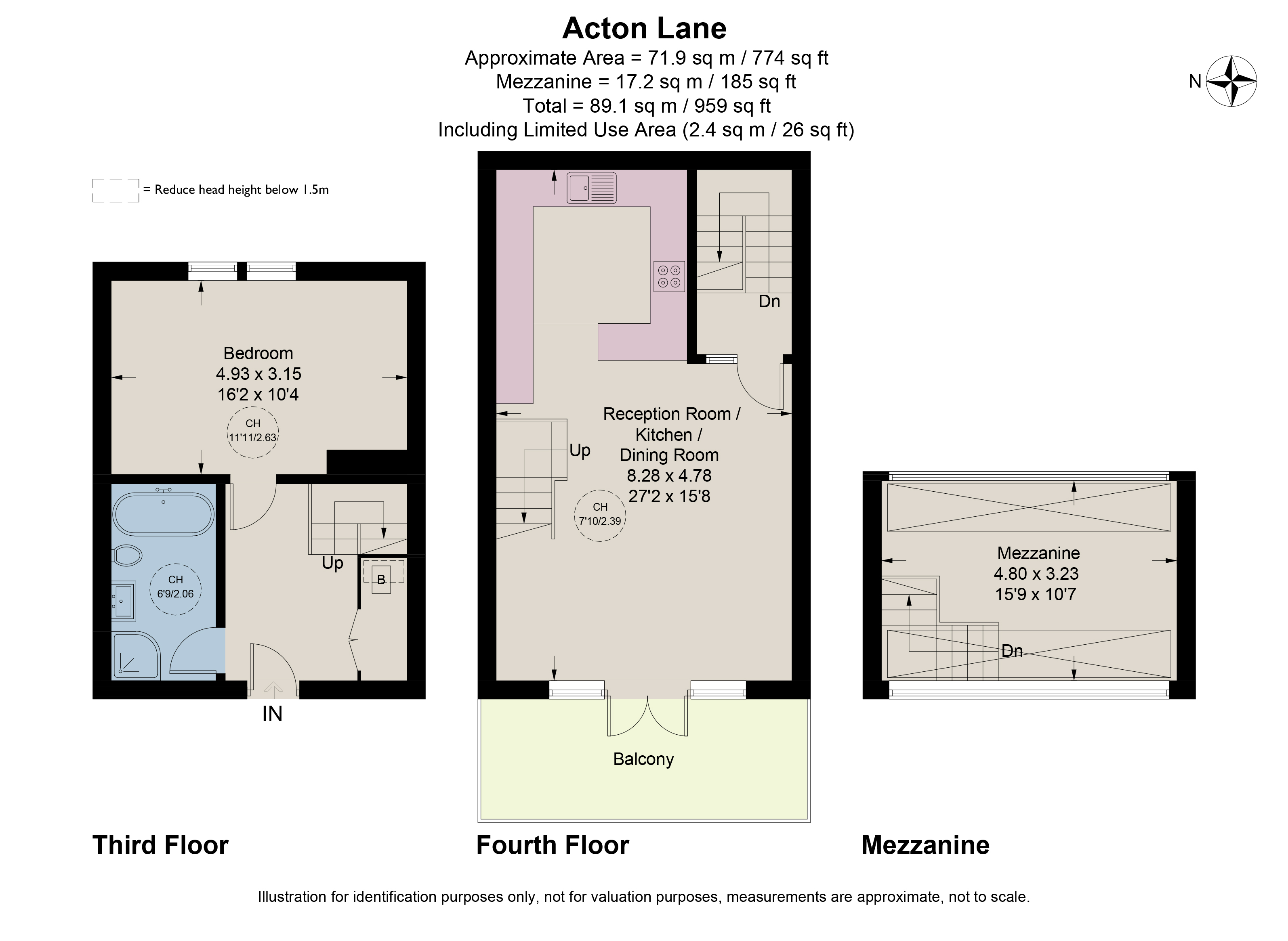 17, 300/320, Chiswick View, Acton Lane floorplan