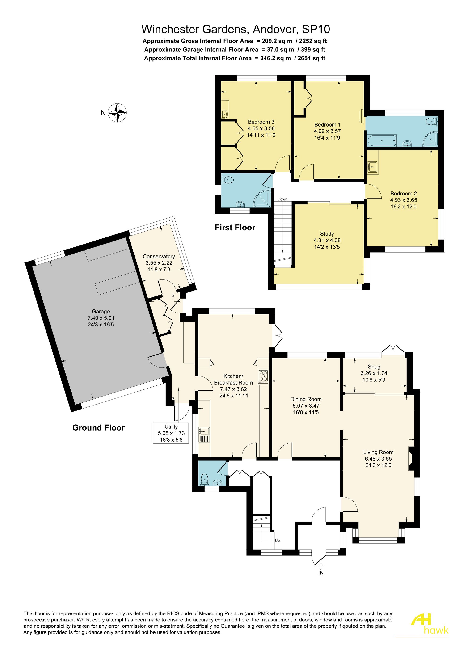 22 Winchester Gardens, Andover floorplan
