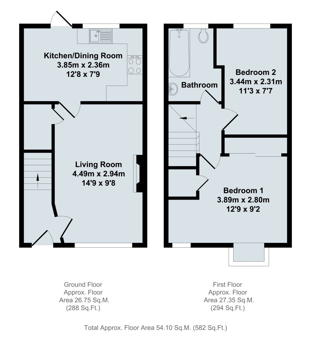 2 Bedrooms  to rent in Brunstock Beck, Didcot OX11