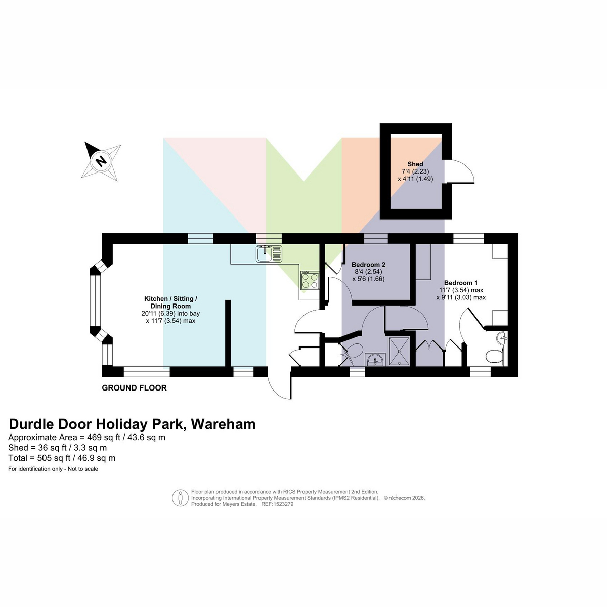 F32, Durdle Door Holiday Park, Wareham floorplan