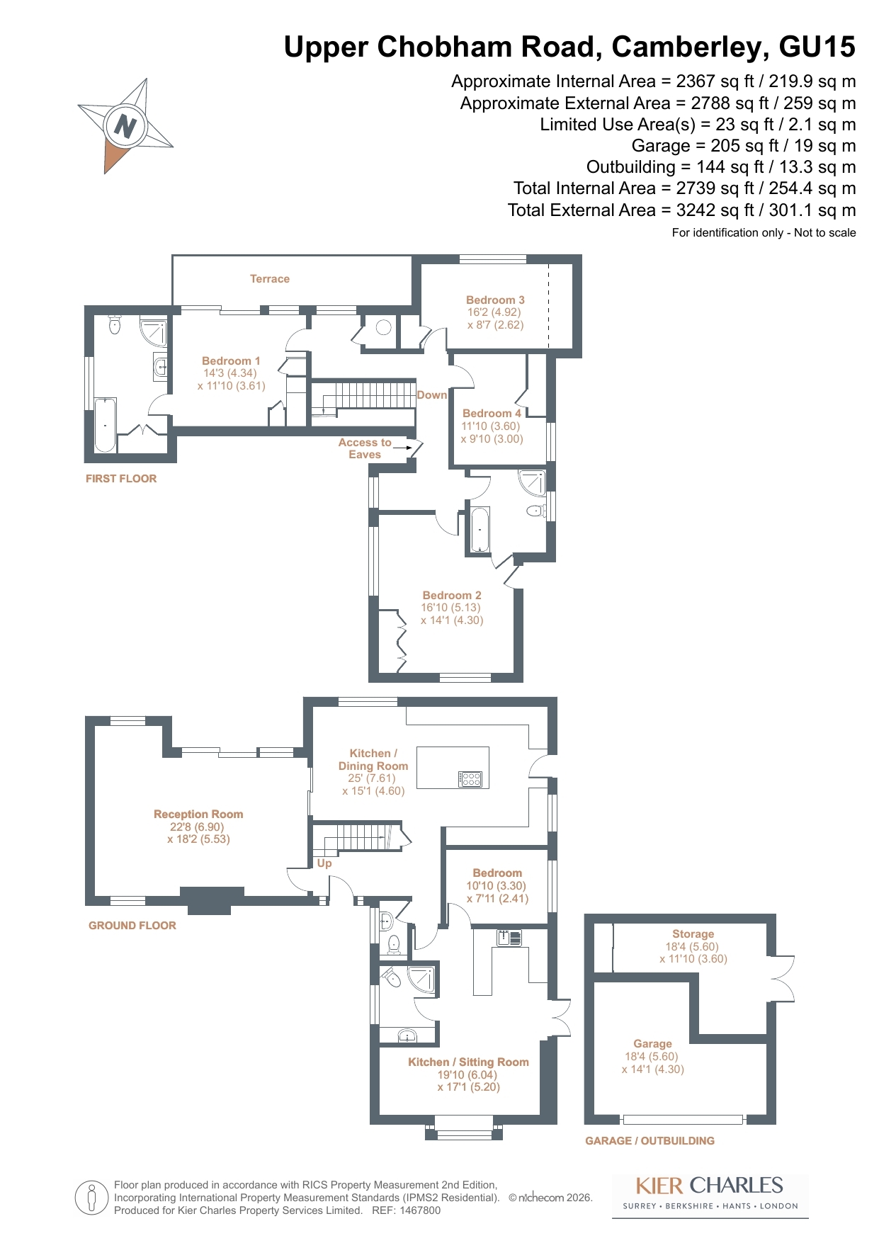 210, Upper Chobham Road, Surrey floorplan