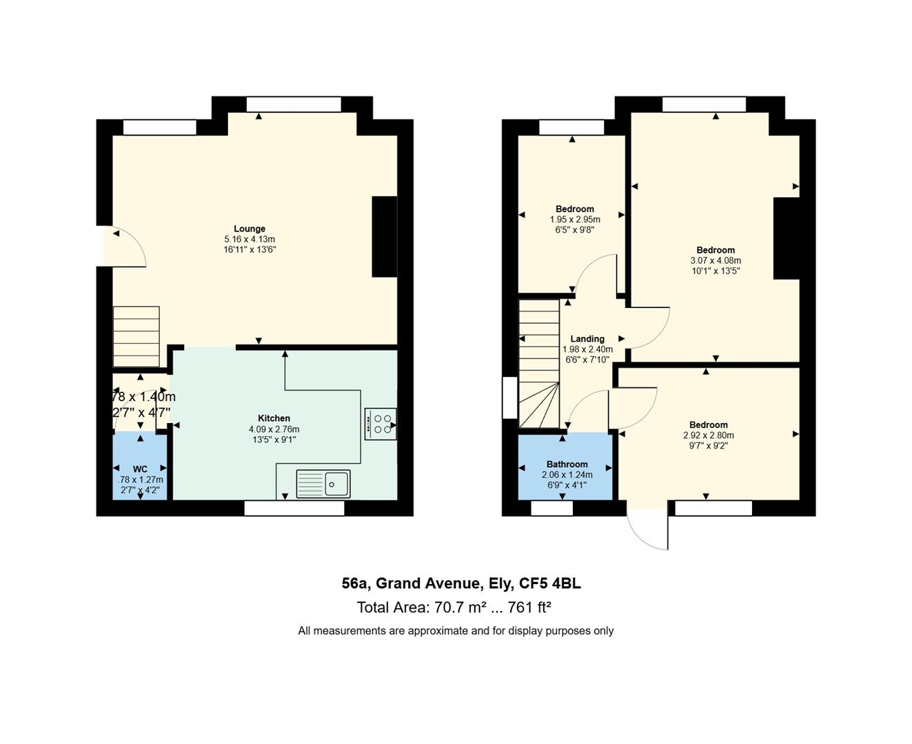 56a, Grand Avenue, Cardiff floorplan