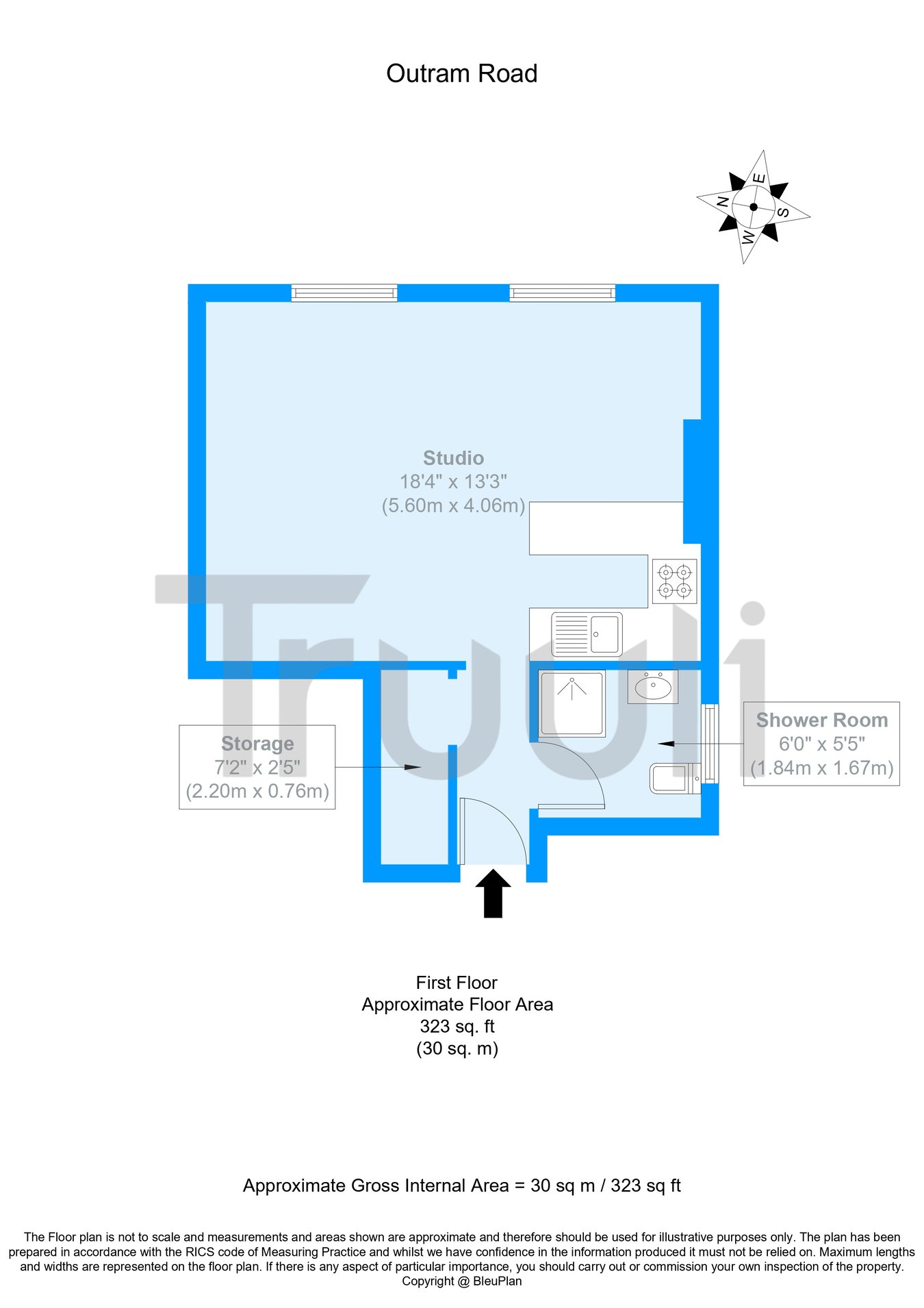 Flat 3, 88, Outram Road, Croydon floorplan