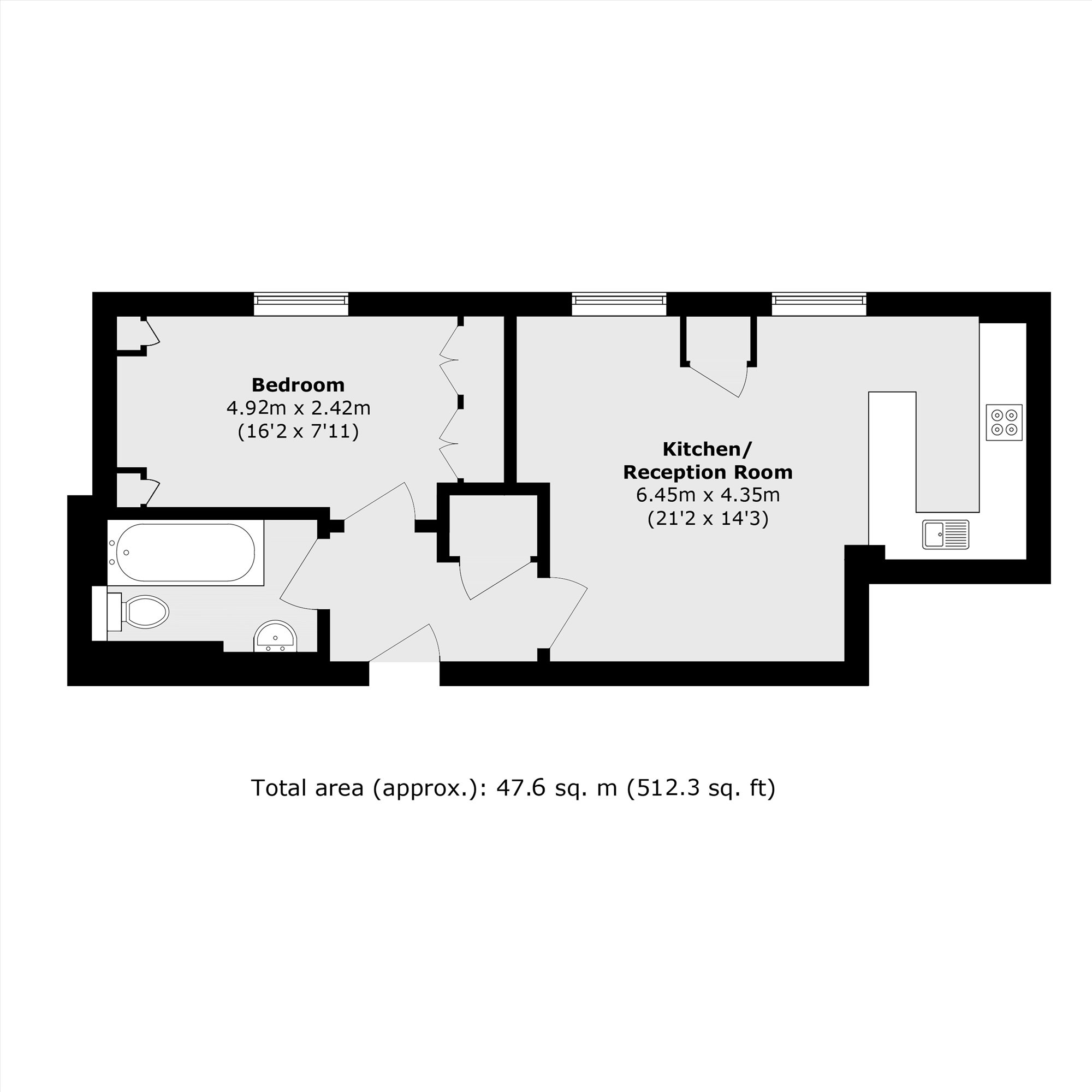 Flat 12 Astral House, The Runway, Ruislip floorplan